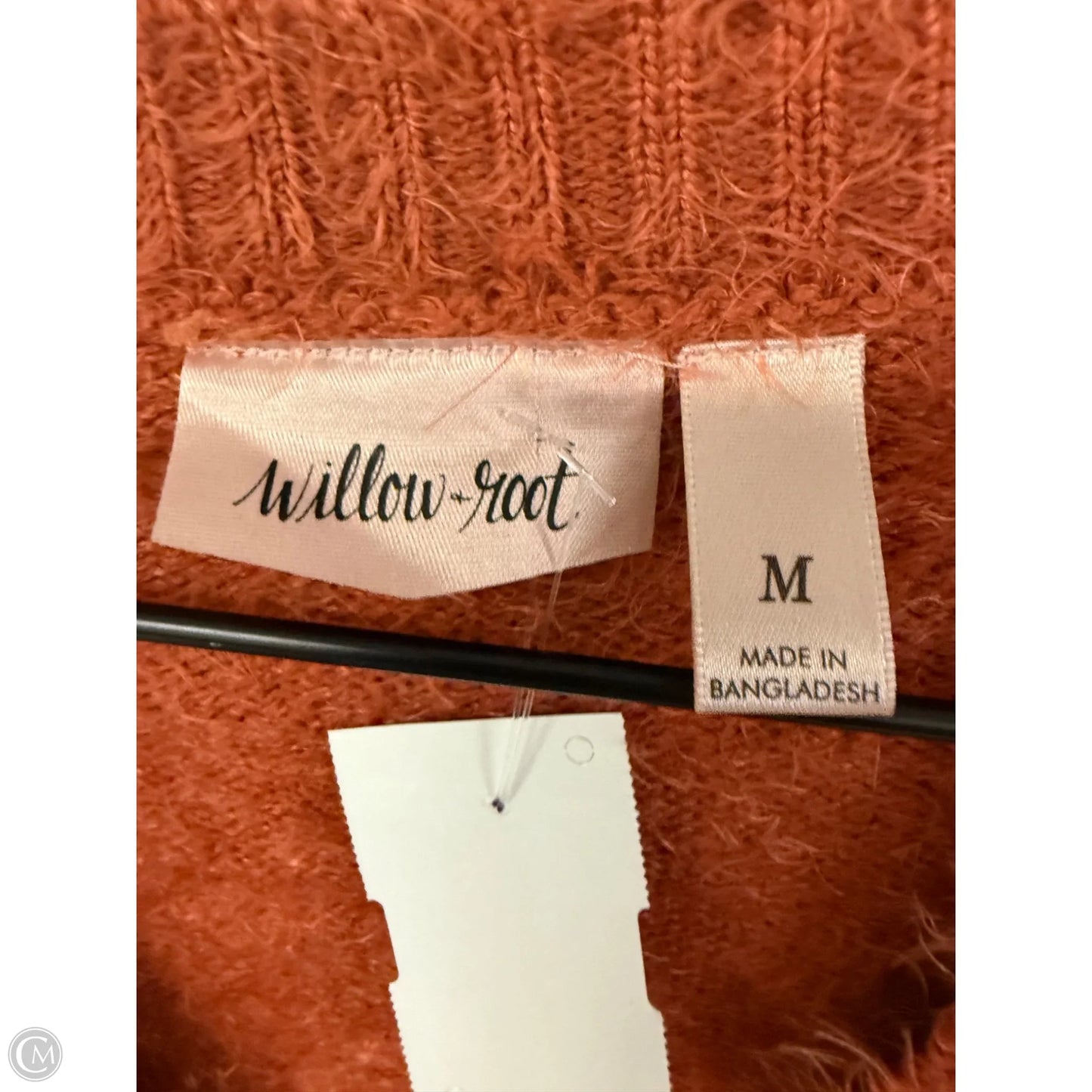 Sweater Cardigan By Clothes Mentor In Orange, Size: M