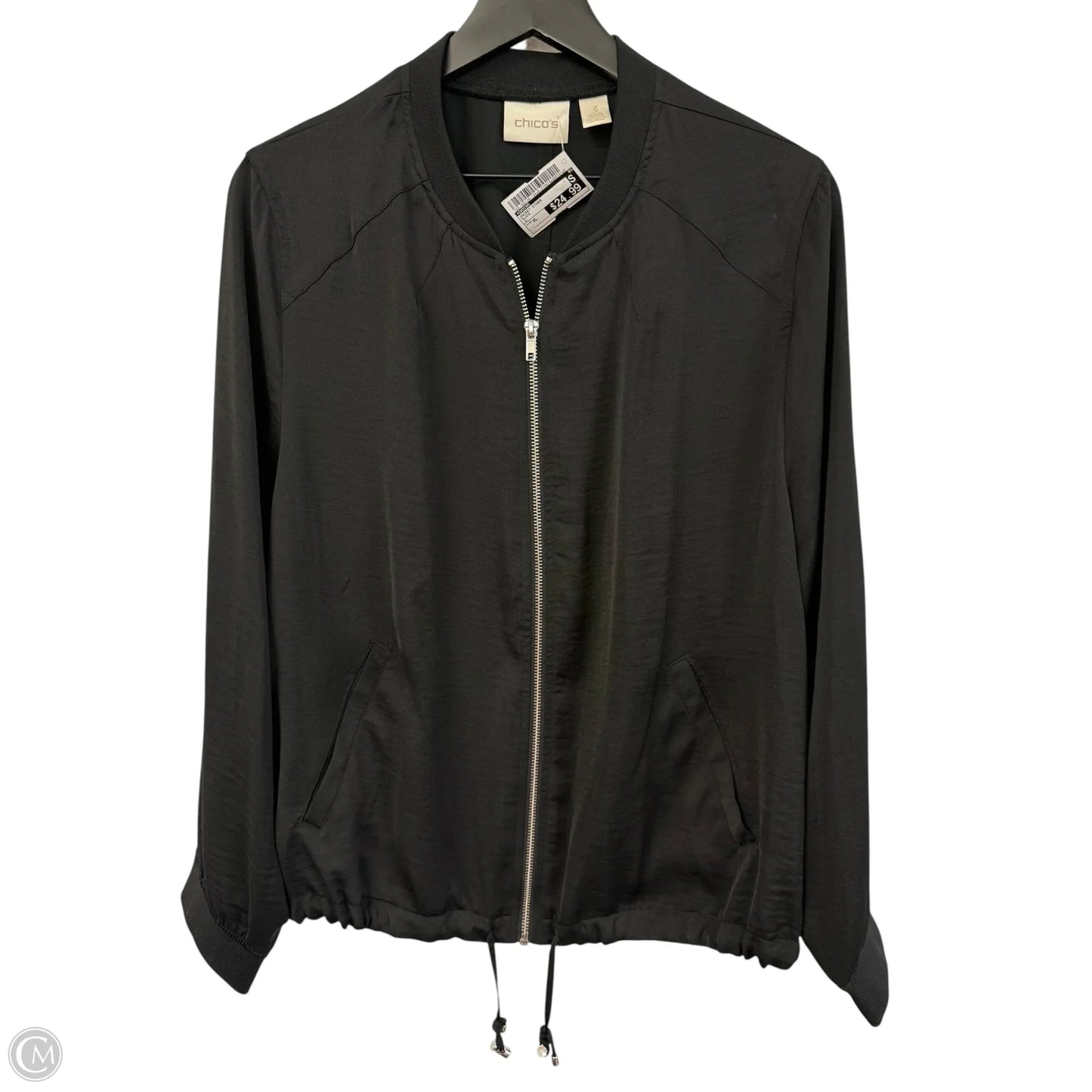 Jacket Other By Chicos In Black, Size: Xl