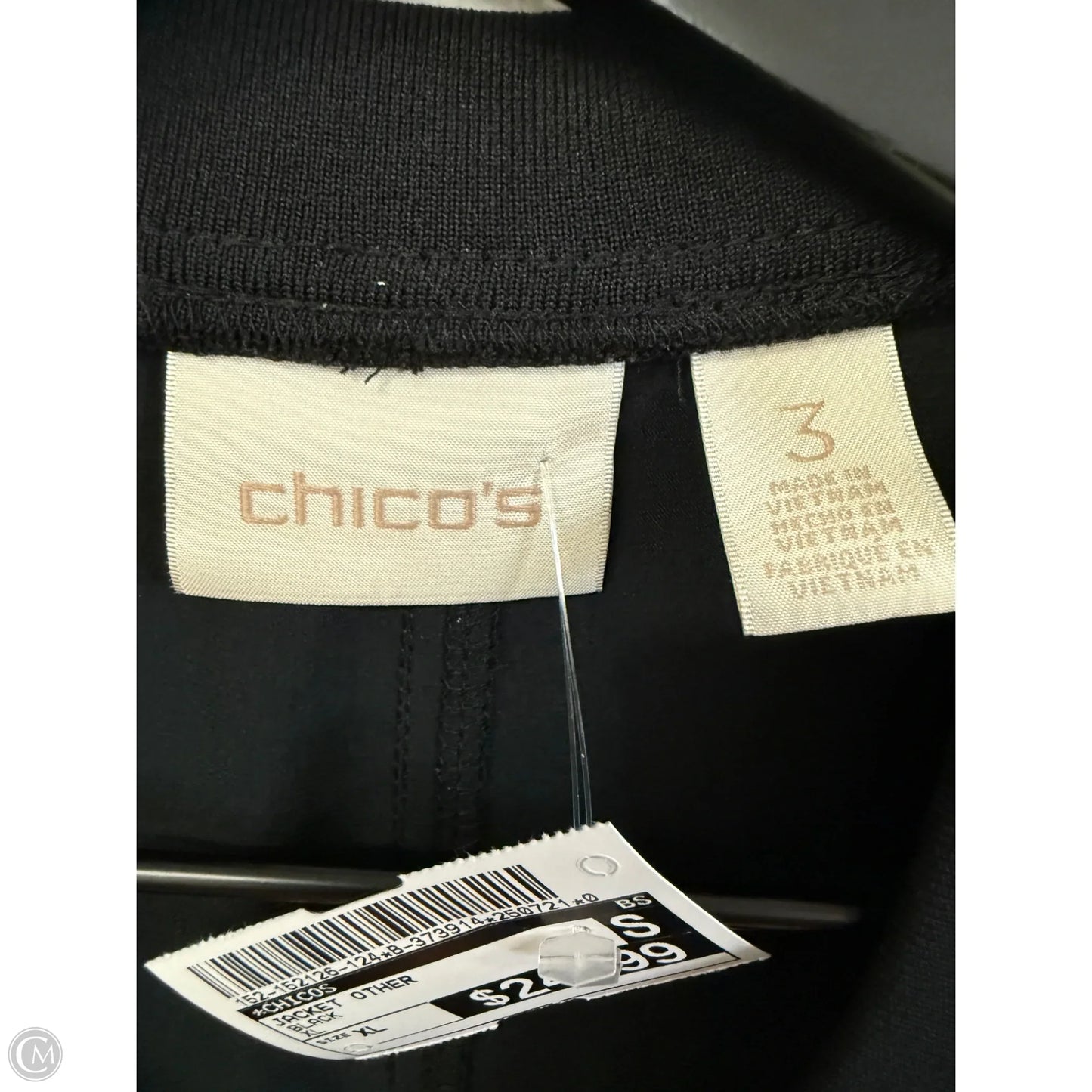 Jacket Other By Chicos In Black, Size: Xl