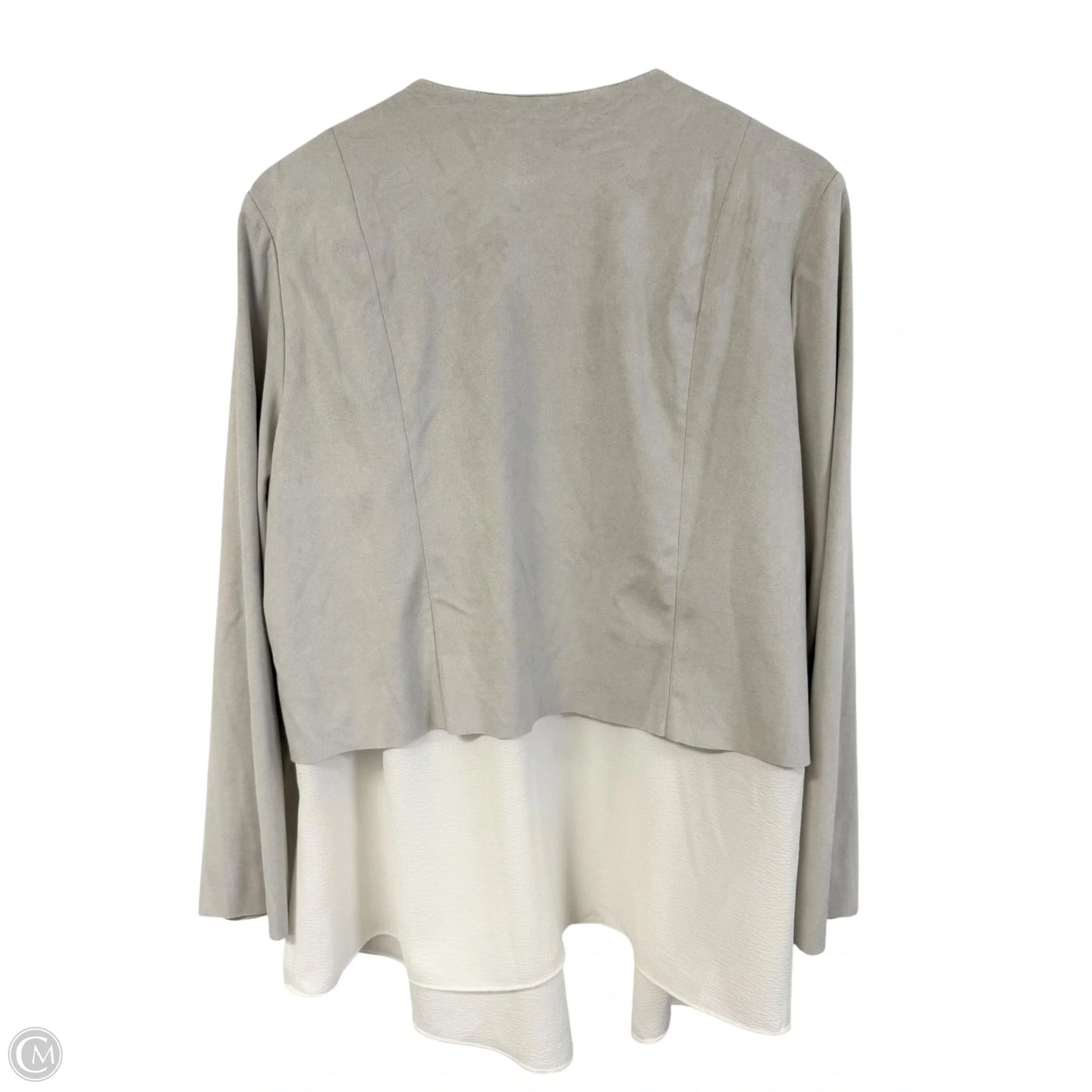 Jacket Other By Chicos In Grey, Size: Xl