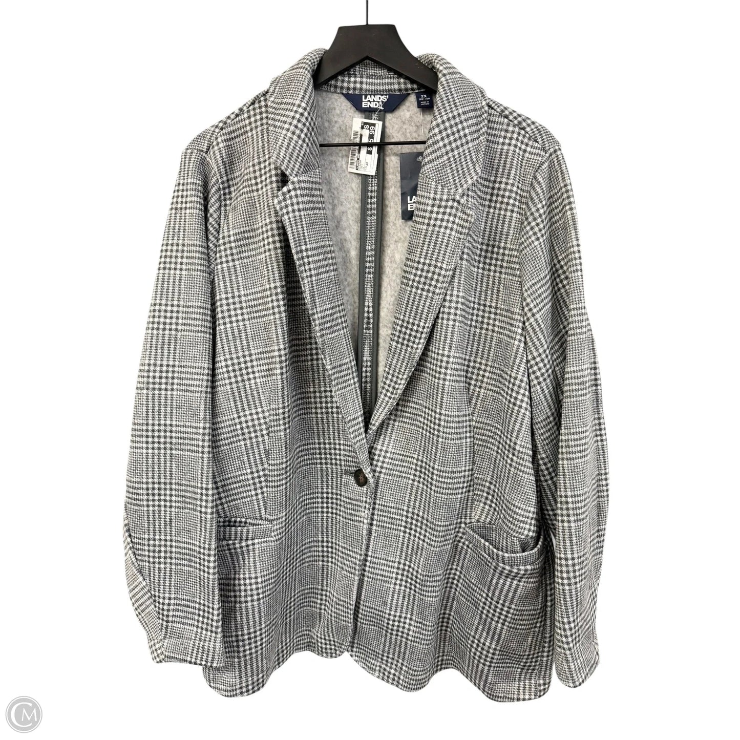 Blazer By Lands End In Grey, Size: 2x