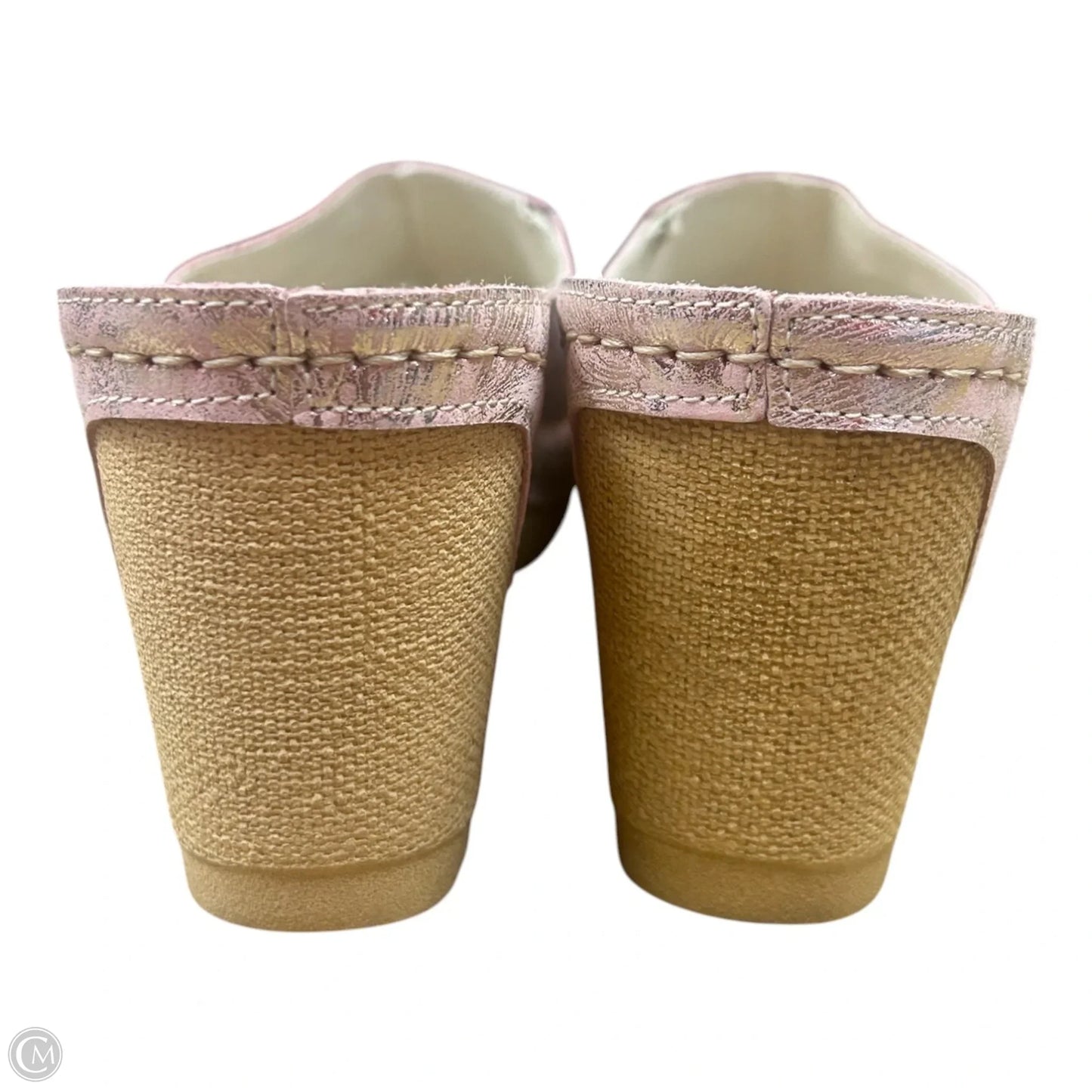 Sandals Heels Wedge By Cmc In Pink, Size: 10