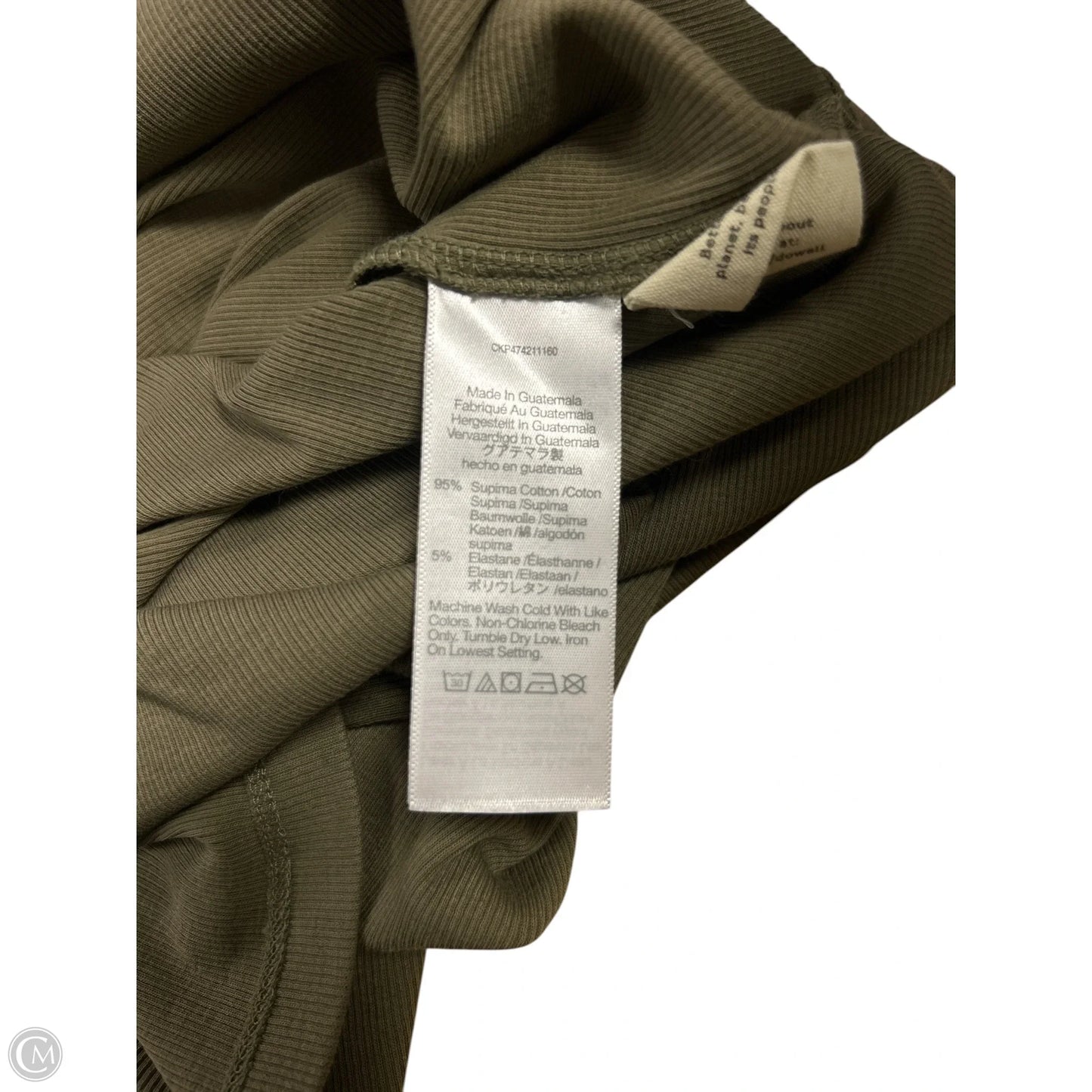 Top Short Sleeve Basic By Madewell In Green, Size: L