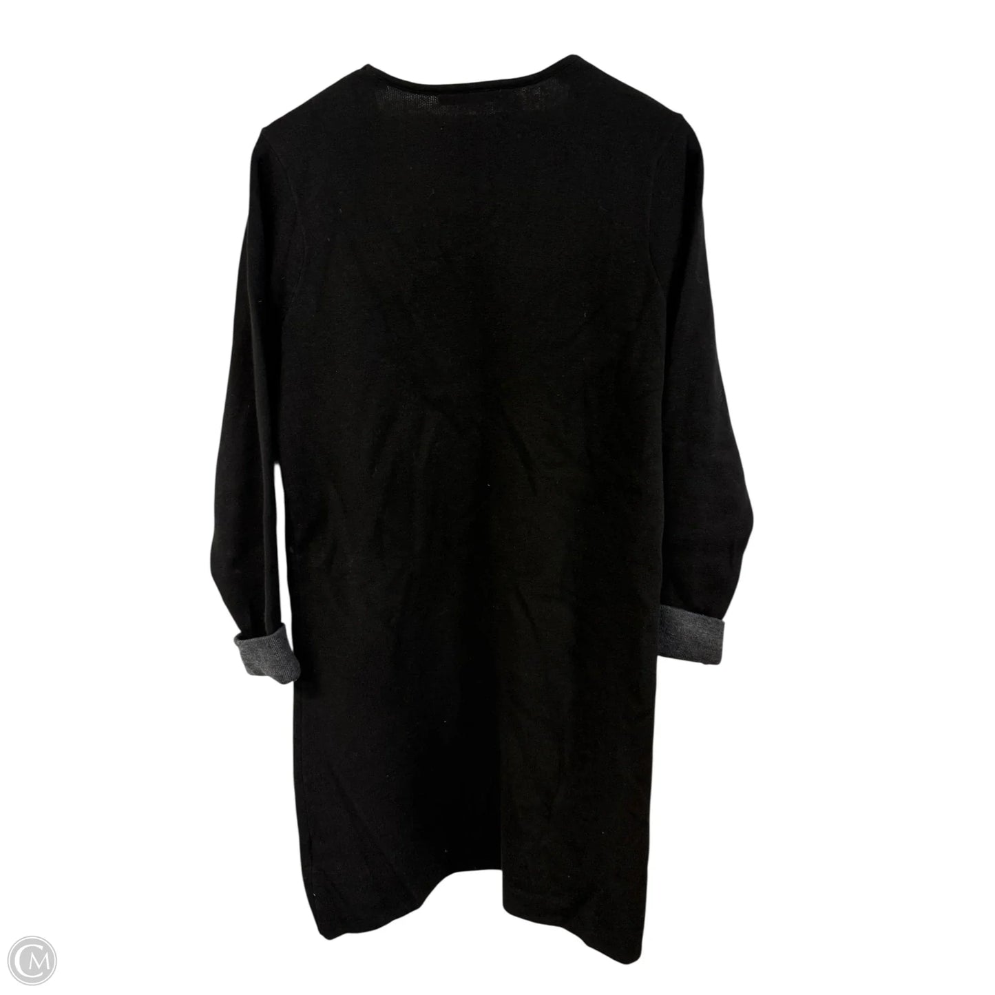 Sweater Cardigan By Apt 9 In Black, Size: L