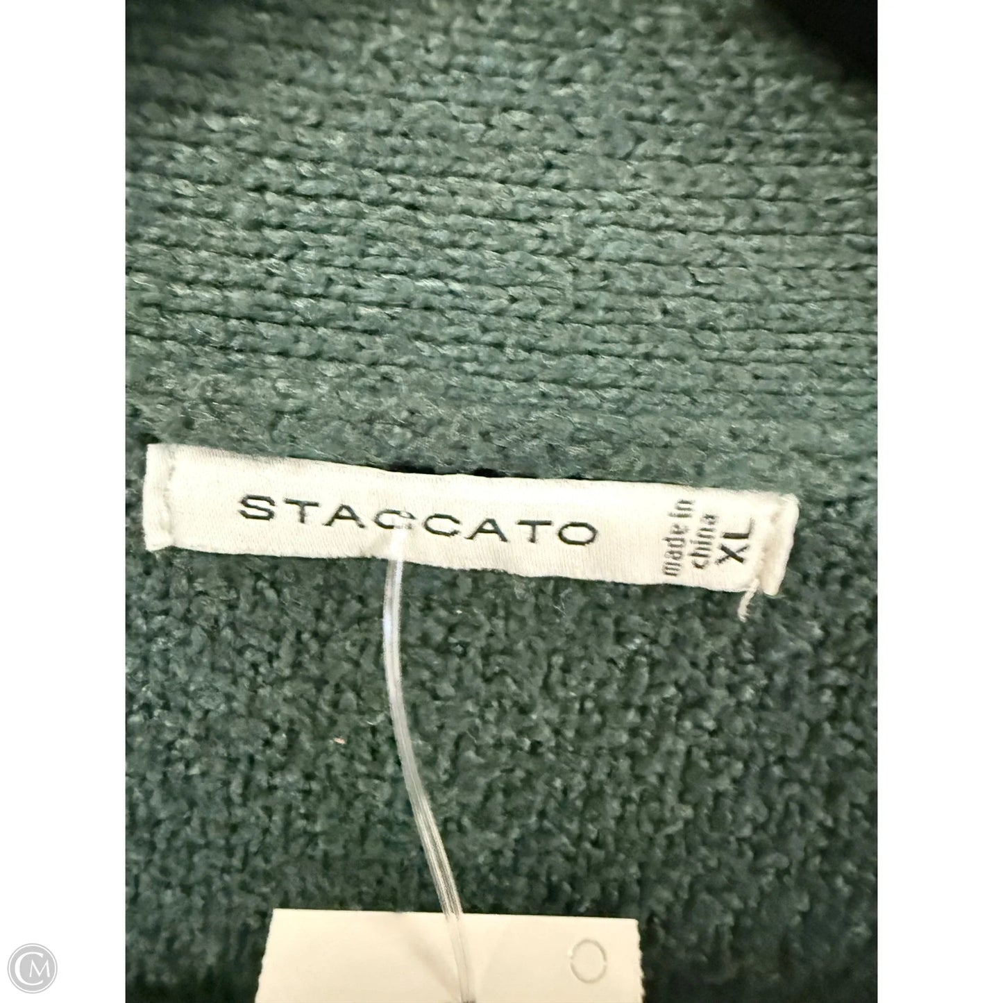 Sweater Cardigan By Staccato In Green, Size: Xl