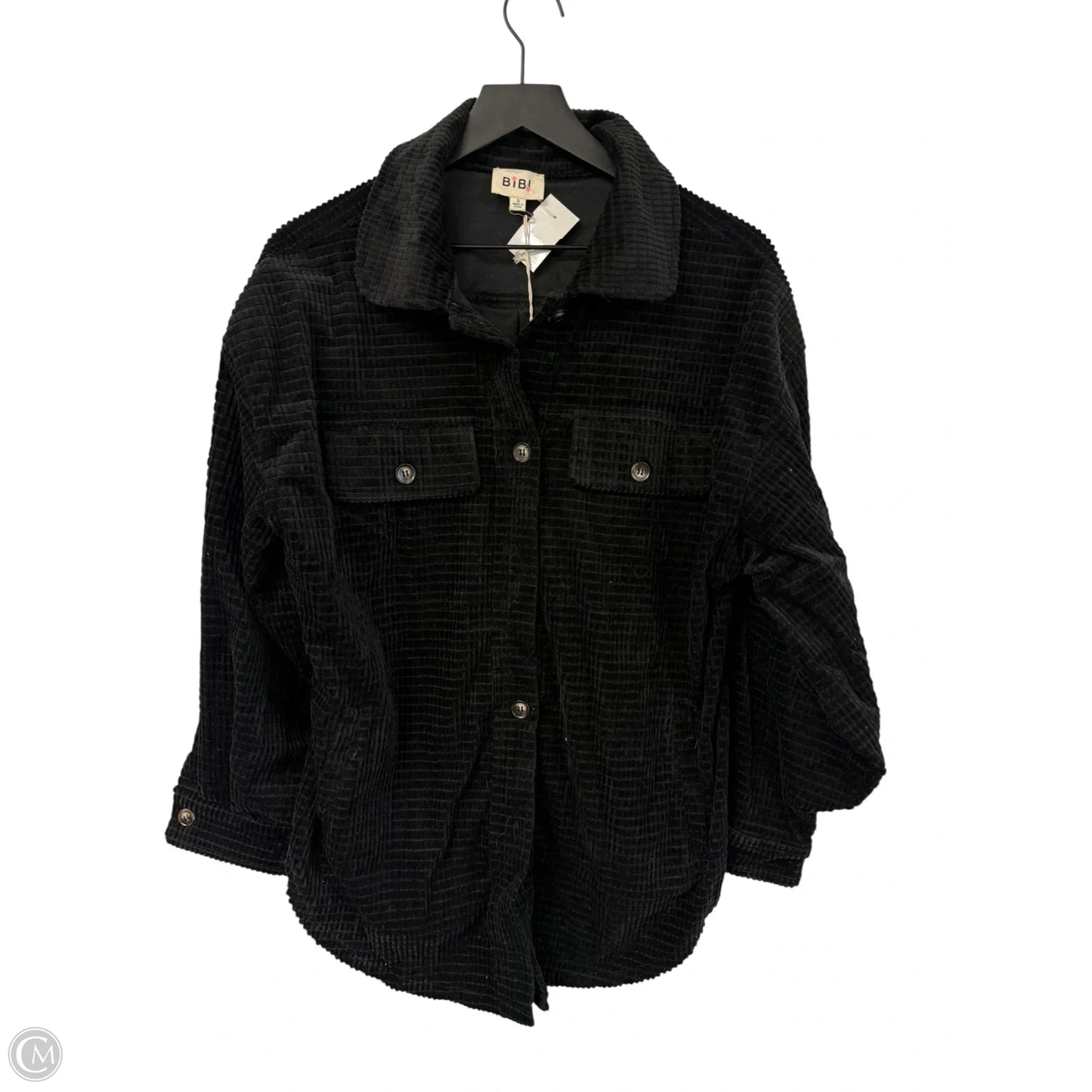 Jacket Shirt By Bibi In Black, Size: S