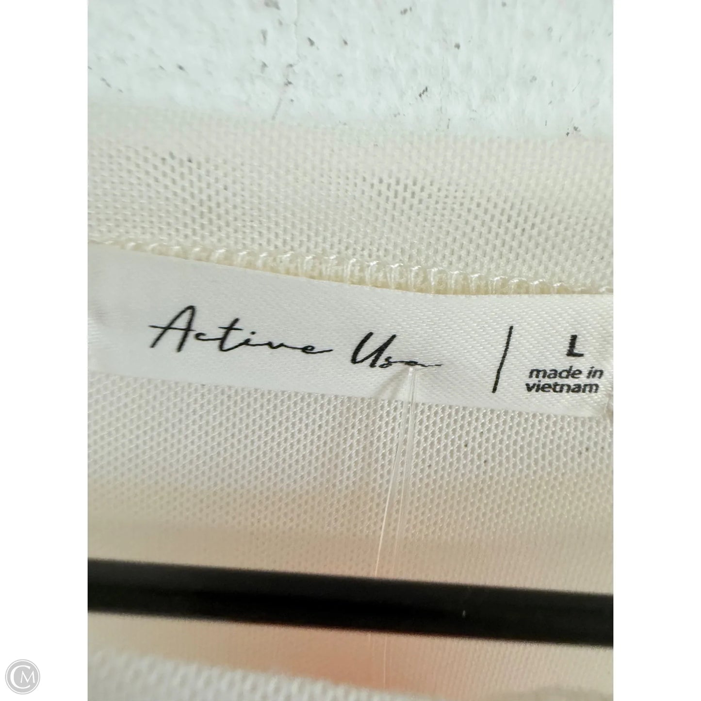 Top Long Sleeve By Active Usa In Cream, Size: L