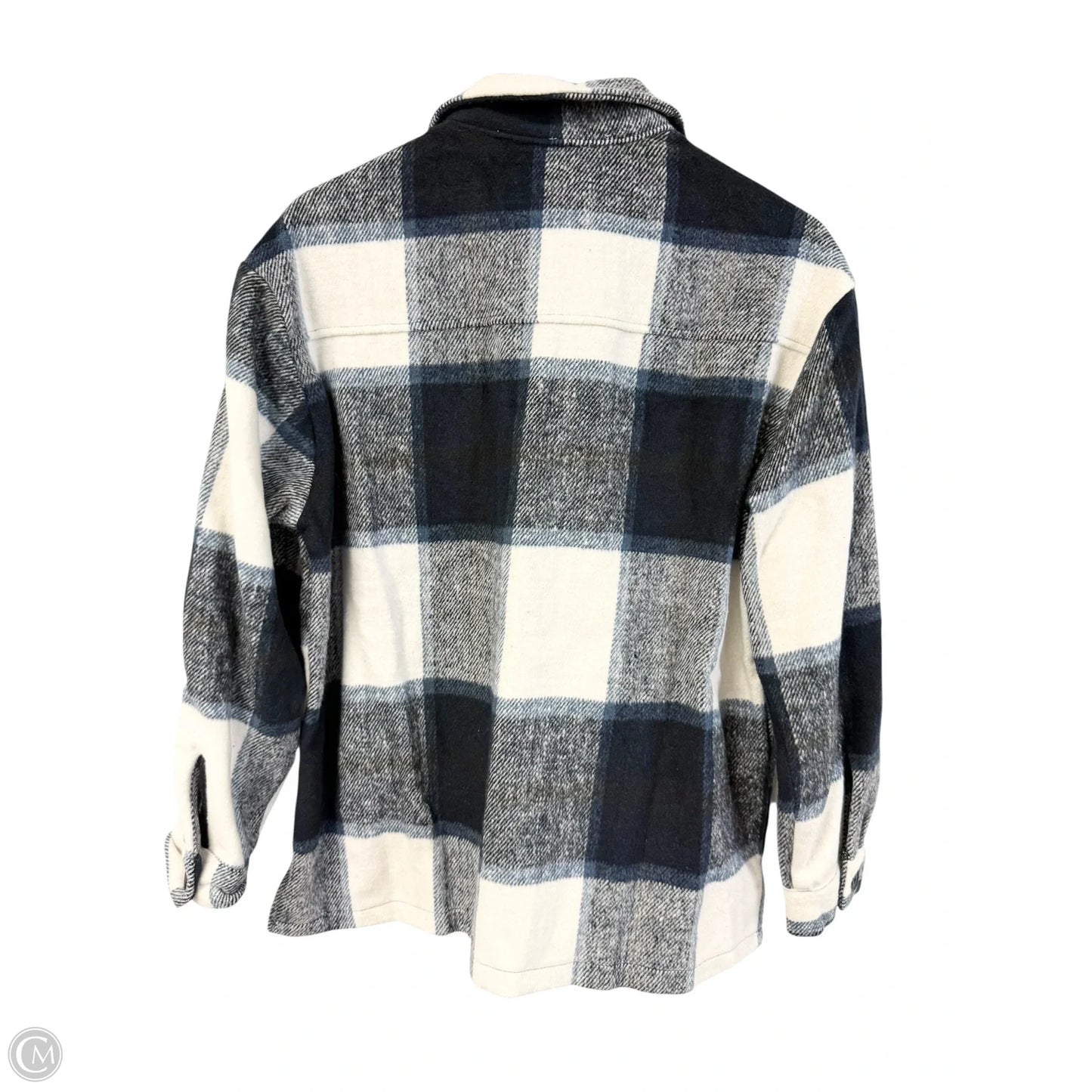 Jacket Shirt By Clothes Mentor In Plaid Pattern, Size: S