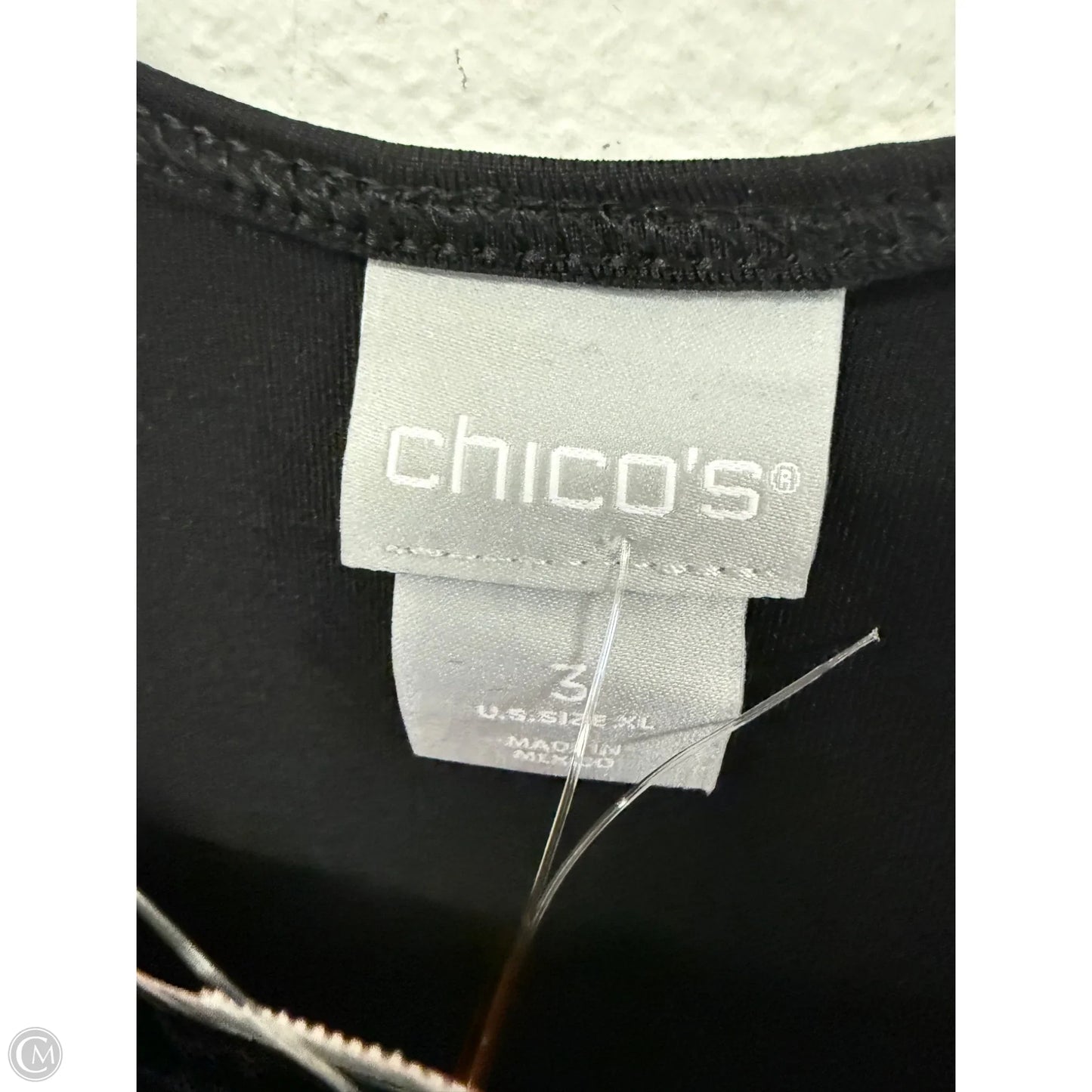 Top Sleeveless Basic By Chicos In Black, Size: Xl