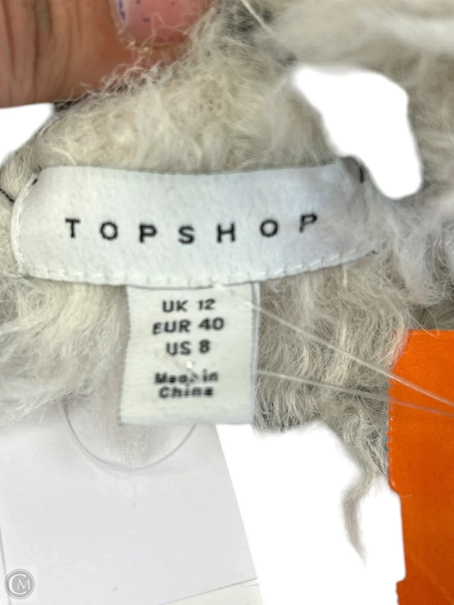 Coat Faux Fur & Sherpa By Top Shop Size: 8