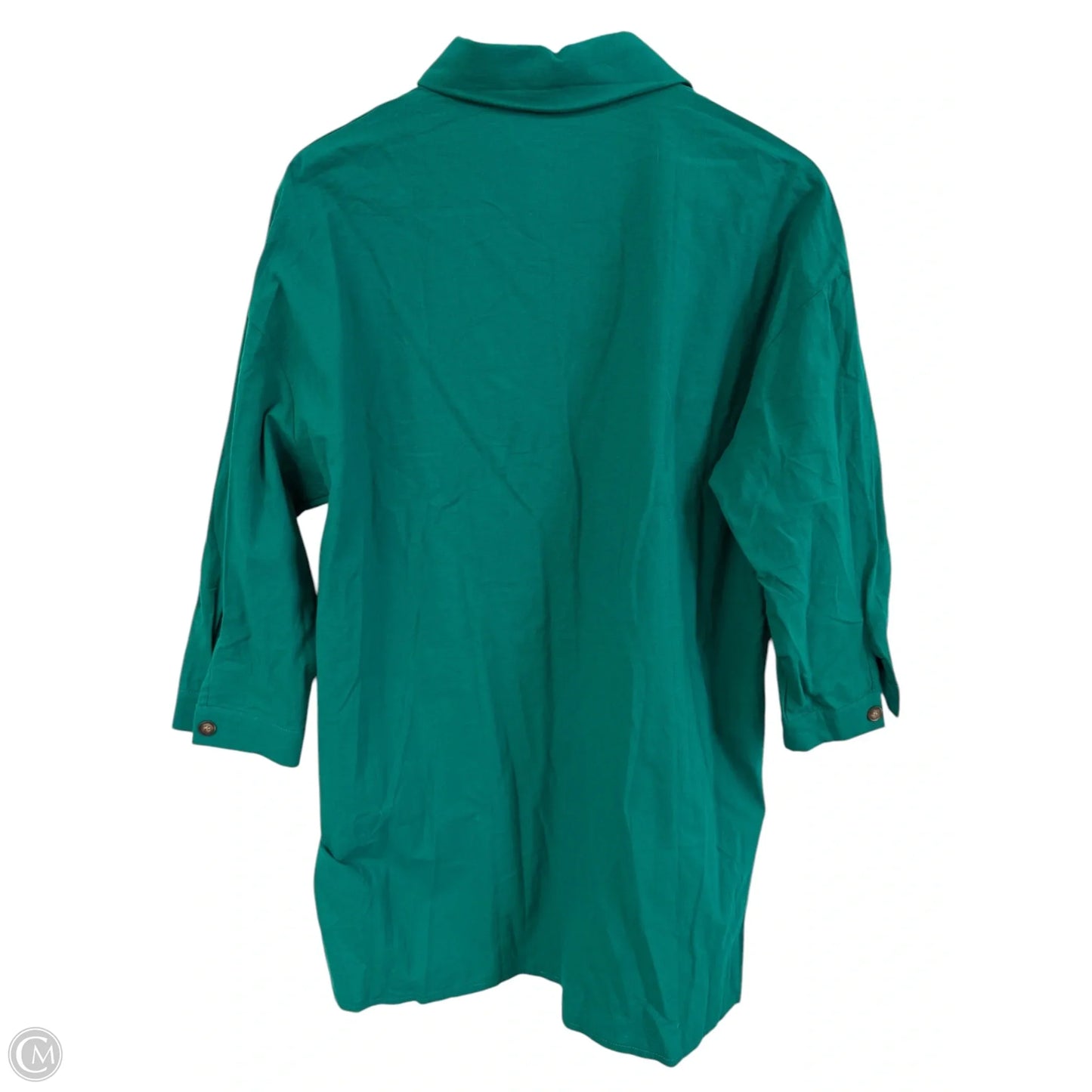 Blouse 3/4 Sleeve By Cmf In Green, Size: Xl