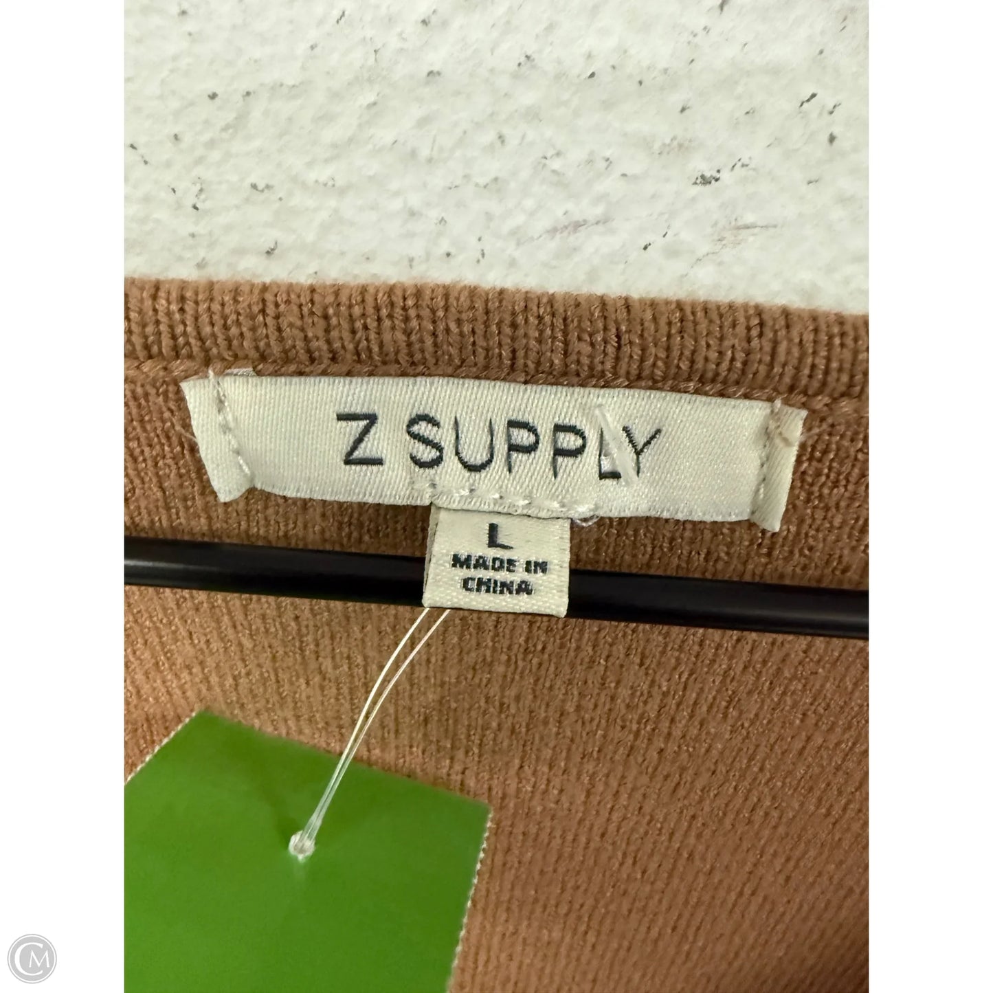 Sweater Cardigan By Z Supply In Brown, Size: L