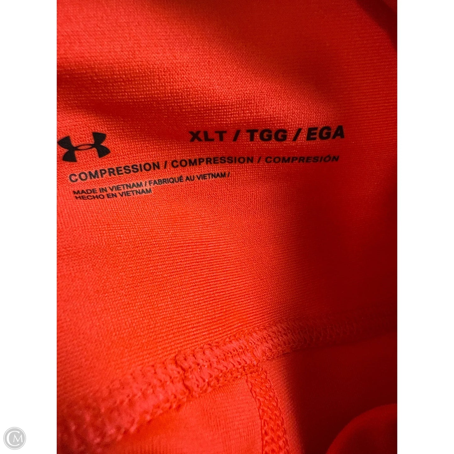 Athletic Leggings By Under Armour In Coral, Size: Xl