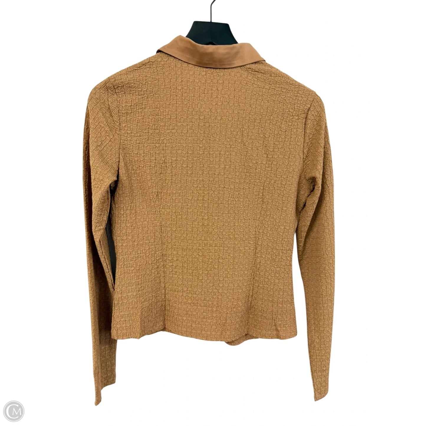 Blouse Long Sleeve By Worthington In Beige, Size: M
