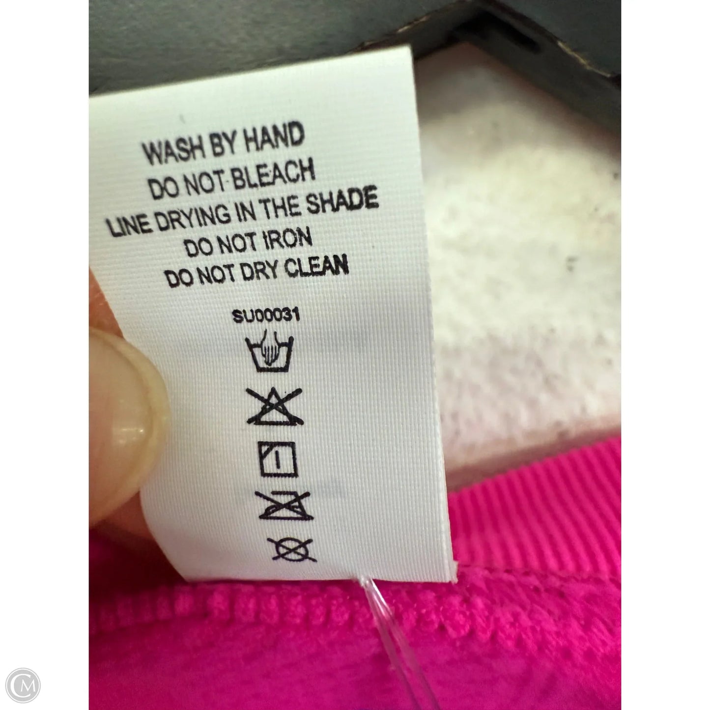 Athletic Top Long Sleeve Crewneck By Cme In Pink, Size: L