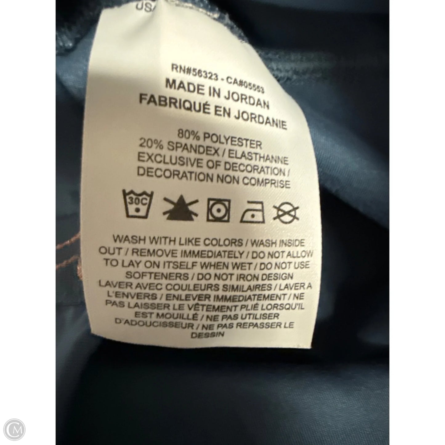 Athletic Leggings By Nike Apparel In Blue, Size: M