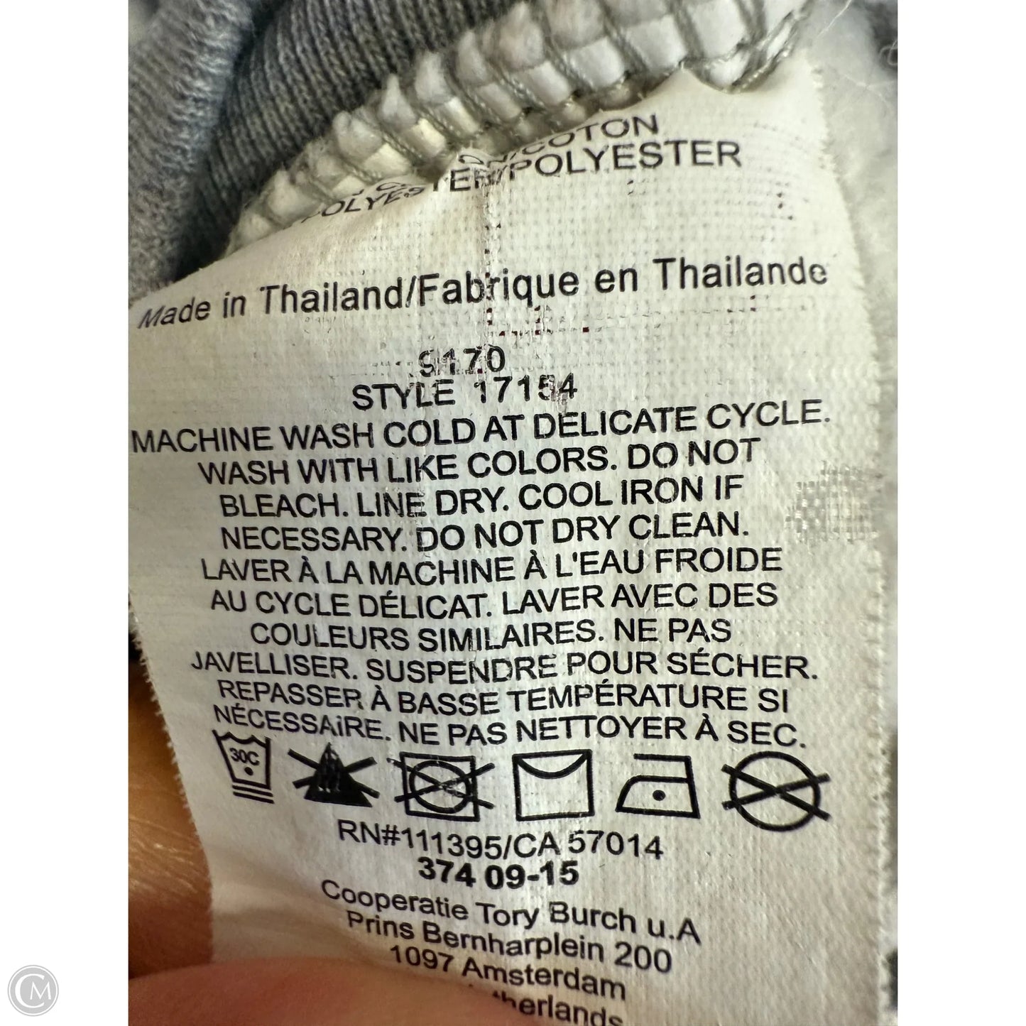 Sweatshirt Designer By Tory Burch In Grey, Size: L