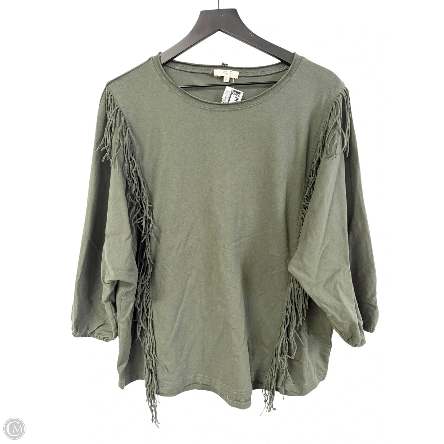 Top Short Sleeve By Easel In Green, Size: L
