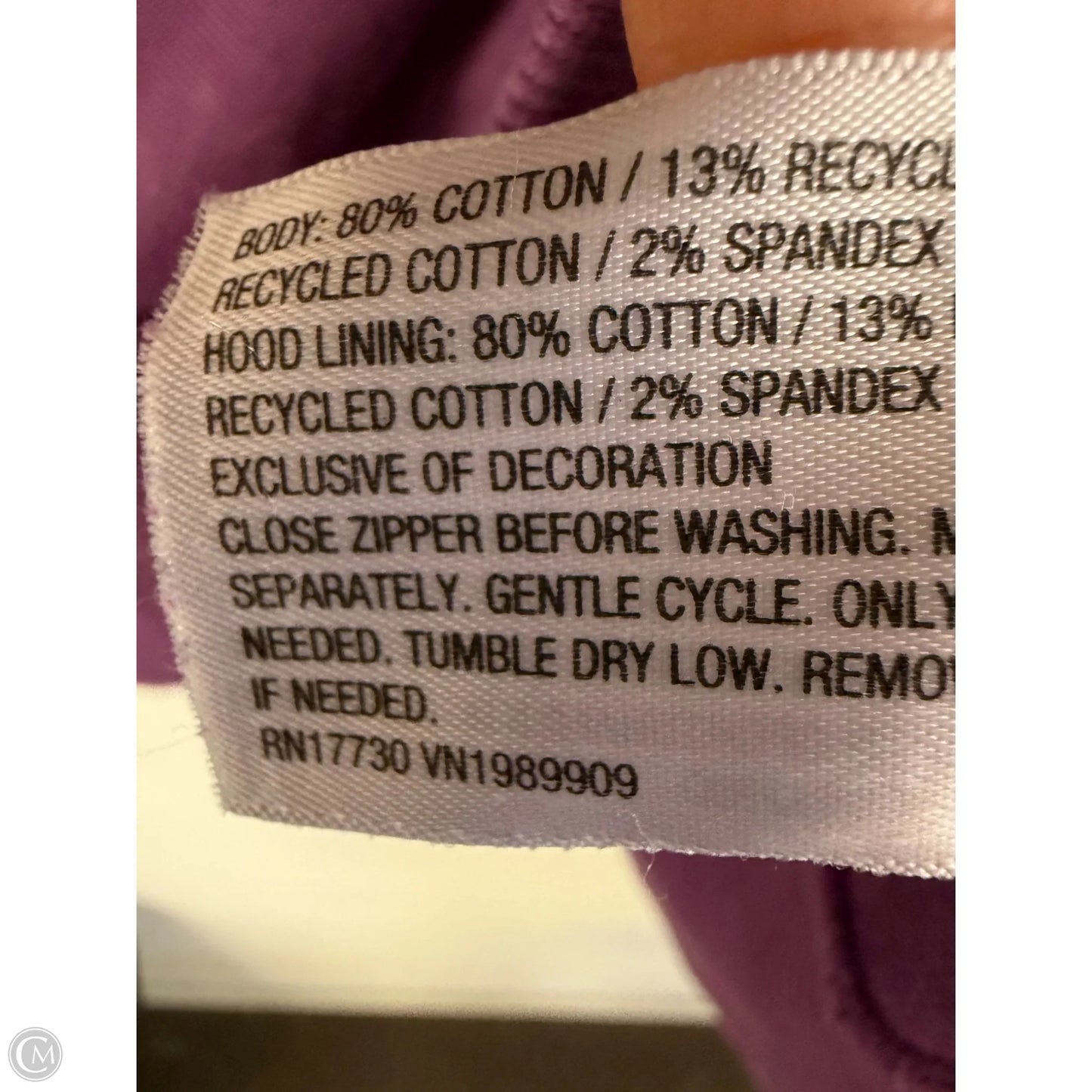 Sweatshirt Hoodie By Joy Lab In Purple, Size: S