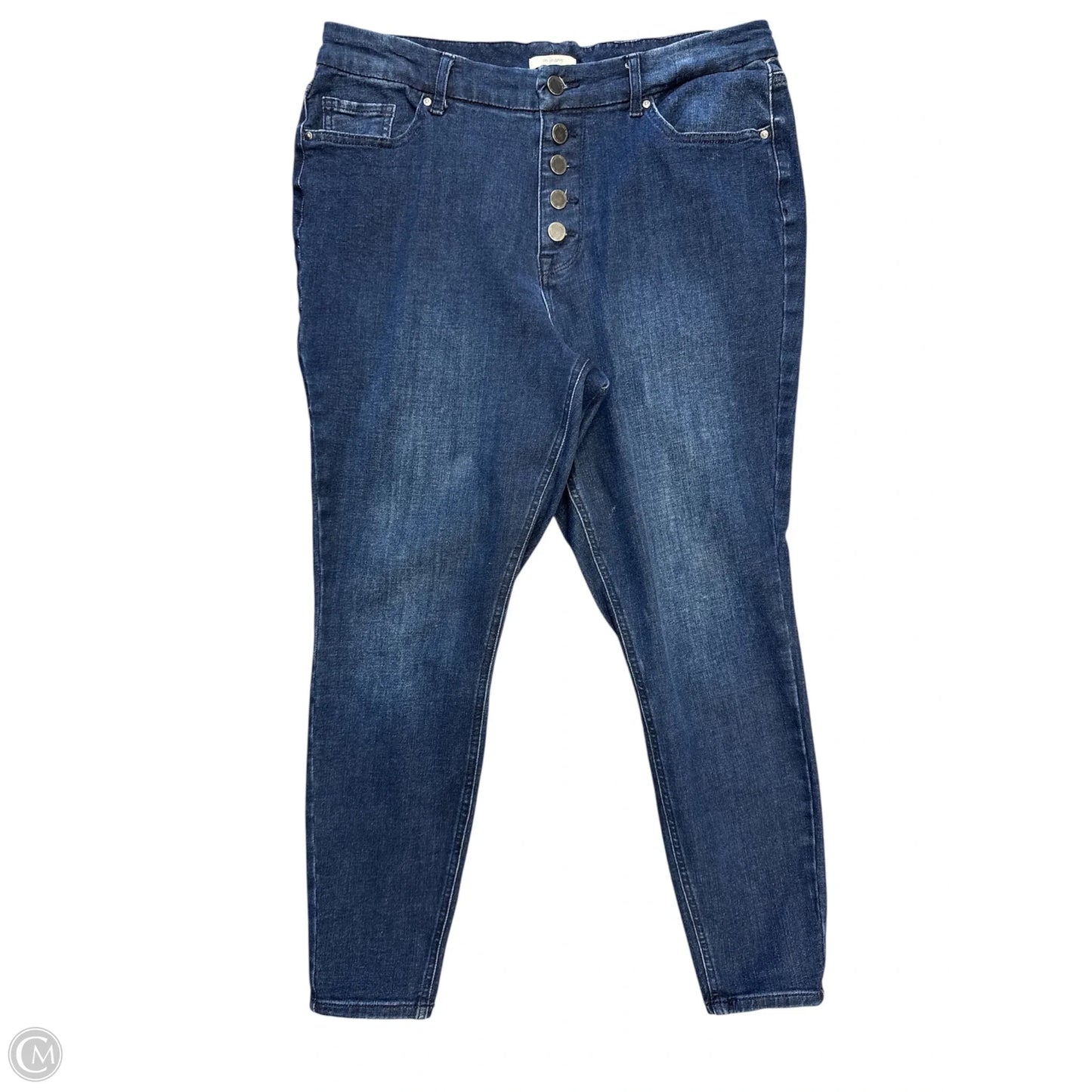 Jeans Skinny By Maurices In Blue Denim, Size: L