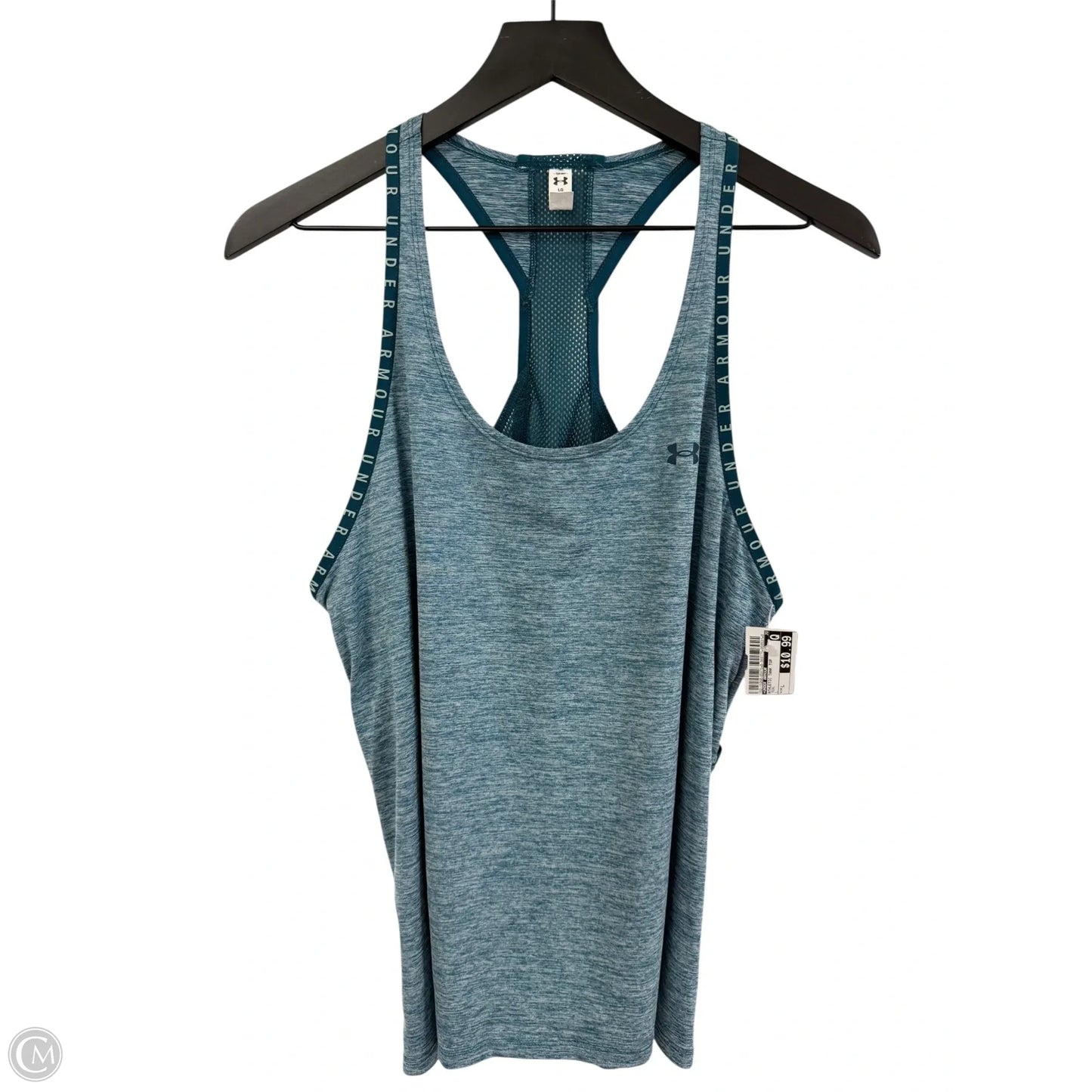 Athletic Tank Top By Under Armour In Teal, Size: L