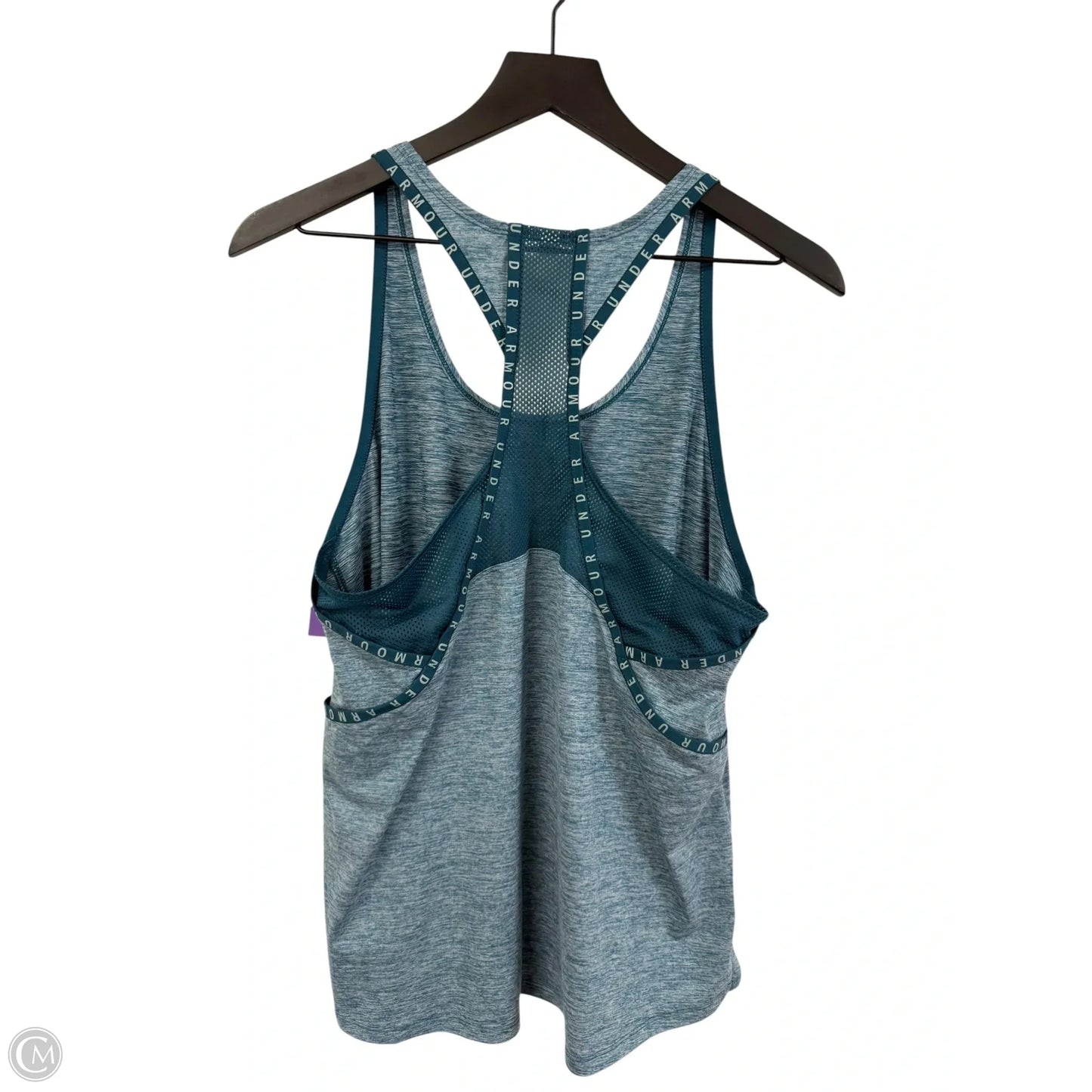 Athletic Tank Top By Under Armour In Teal, Size: L
