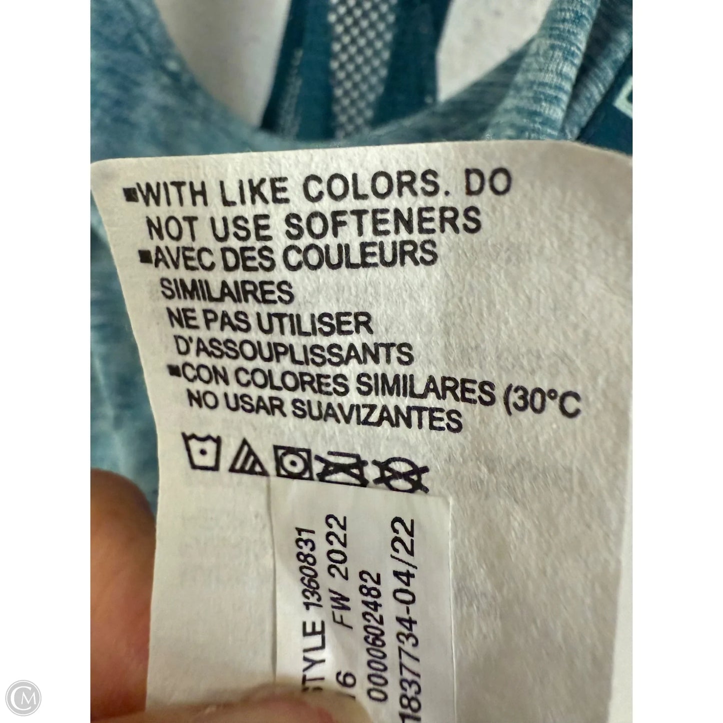 Athletic Tank Top By Under Armour In Teal, Size: L