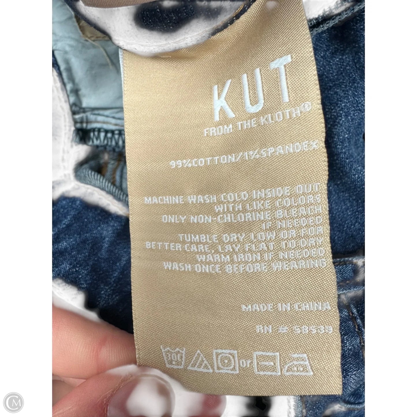Jeans Wide Leg By Kut In Blue Denim, Size: 2