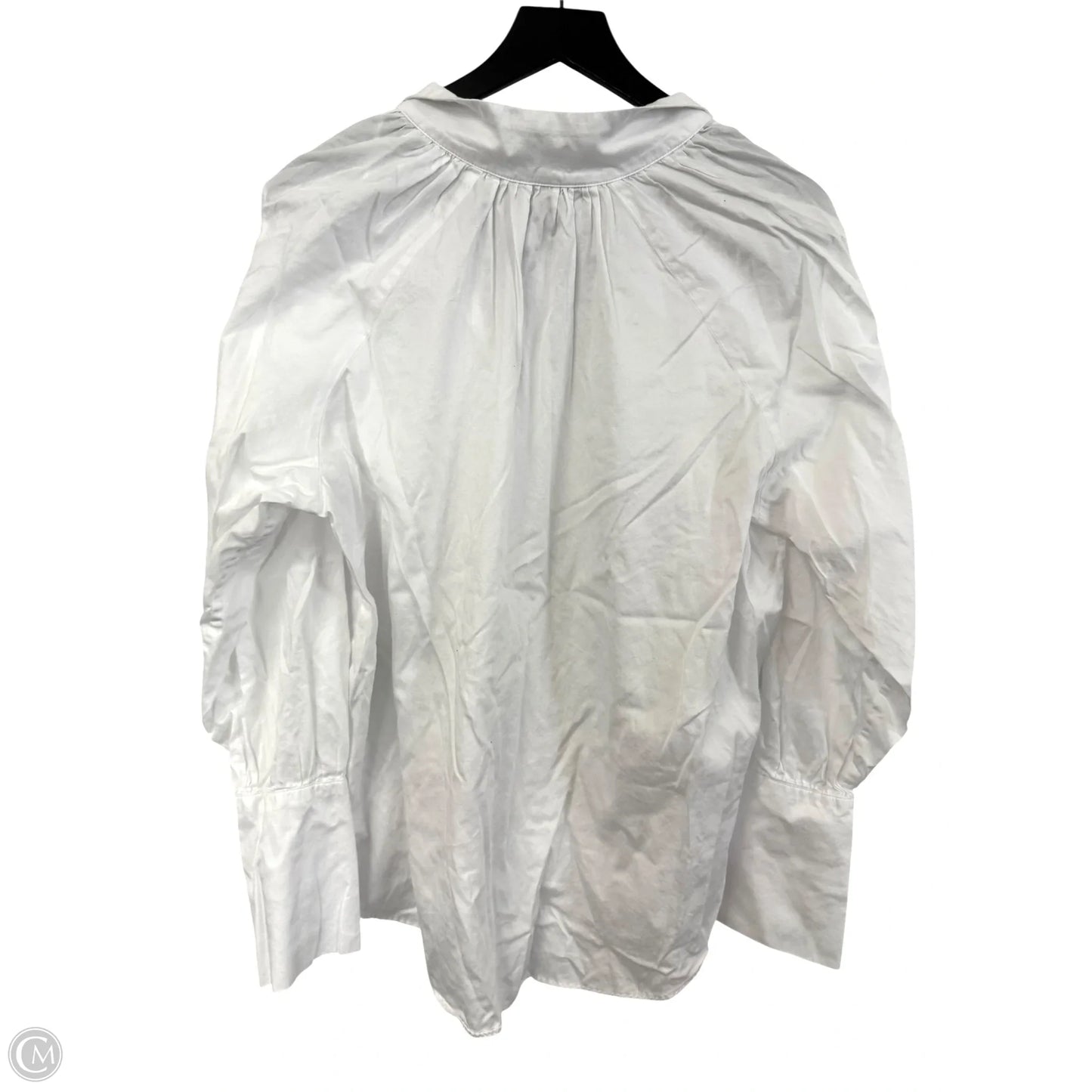 Top Long Sleeve By H&m In White, Size: L