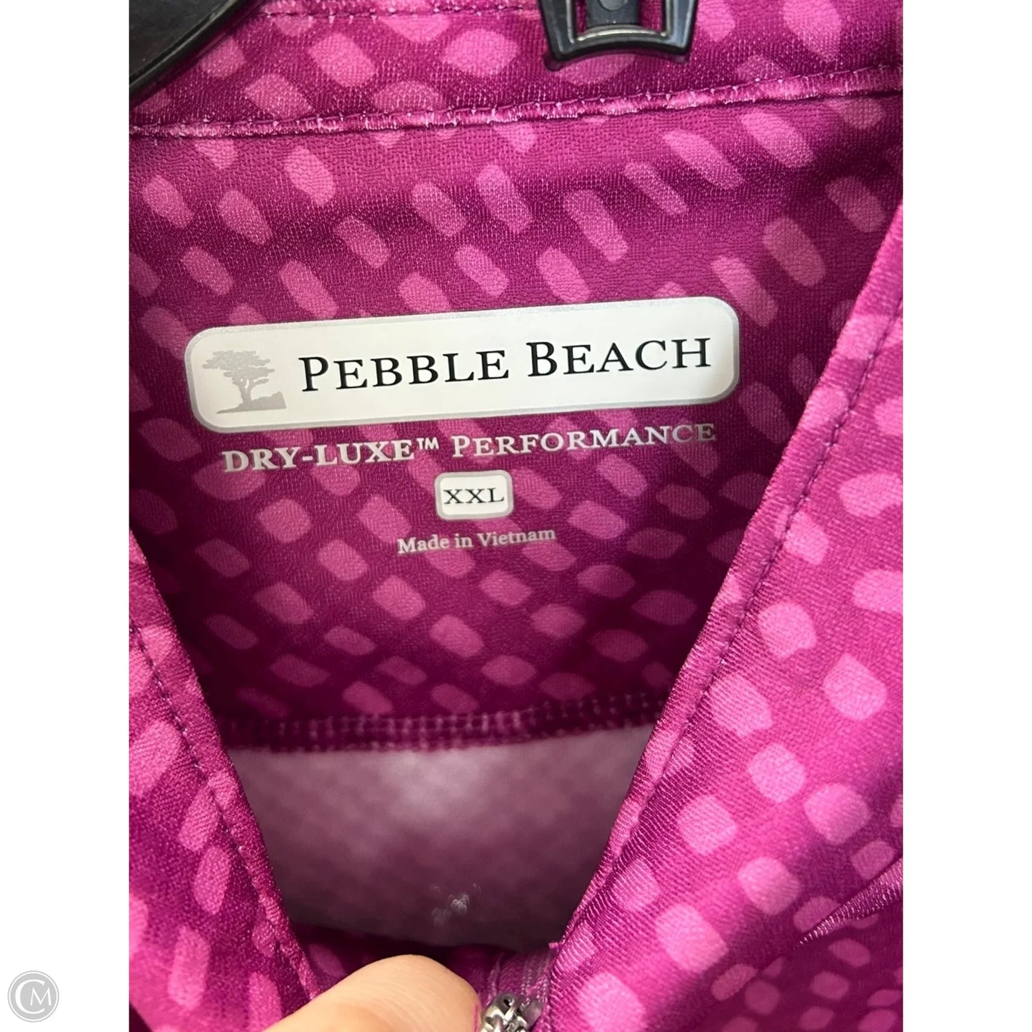 Athletic Top Long Sleeve Collar By Clothes Mentor In Purple, Size: Xxl