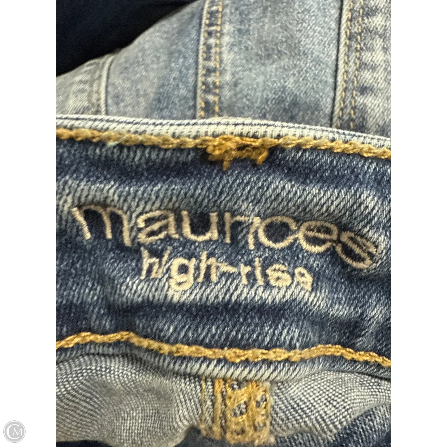 Jeans Skinny By Maurices In Blue Denim, Size: L