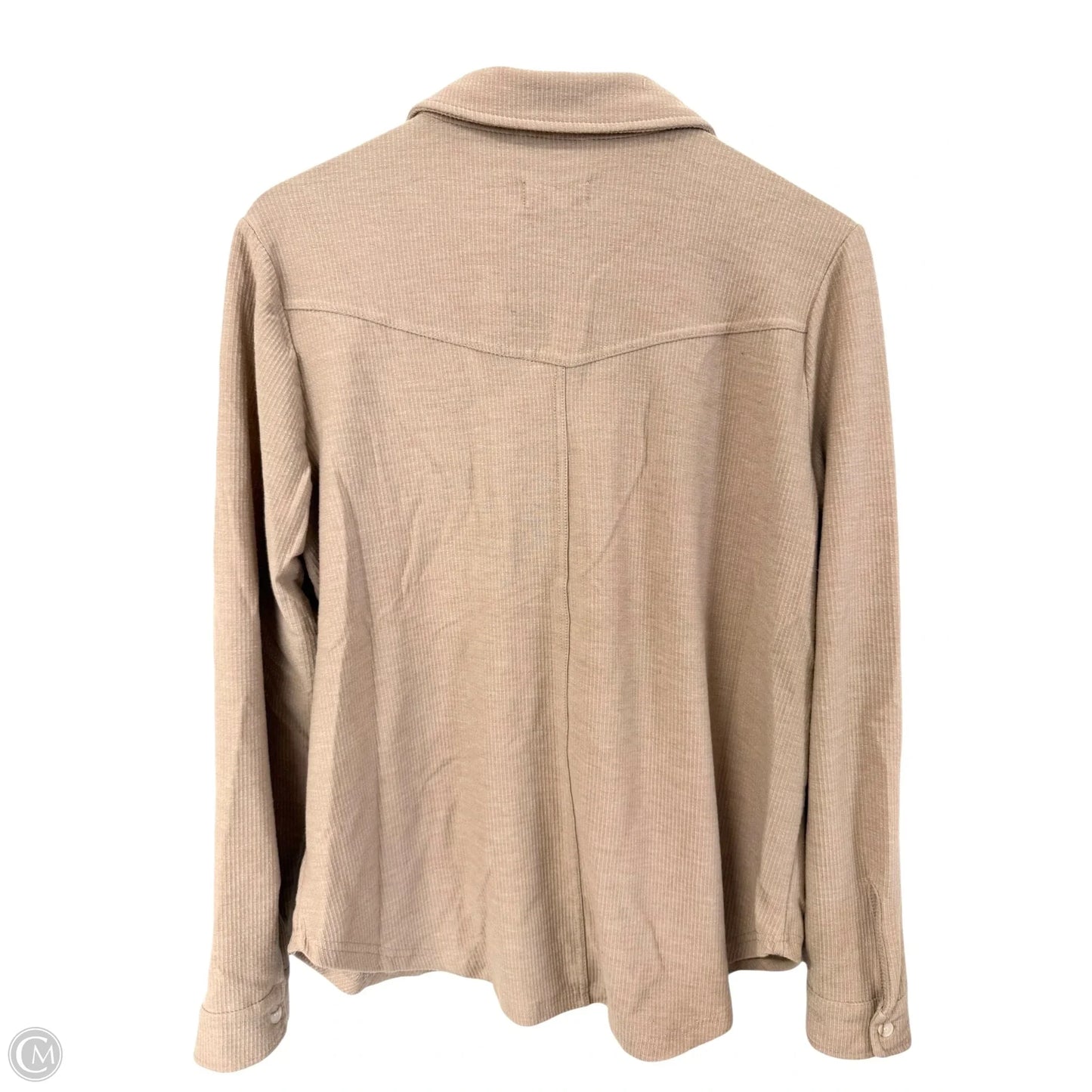 Blouse Long Sleeve By Thread And Supply In Tan, Size: L