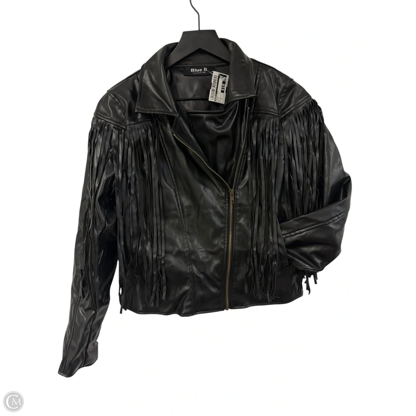 Jacket Moto By Blue B In Black, Size: M