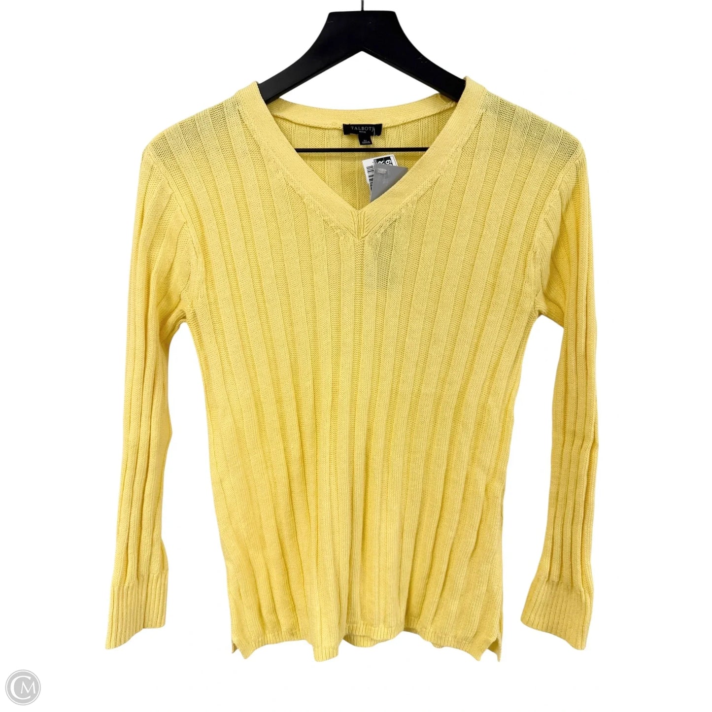 Sweater By Talbots In Yellow, Size: Sp