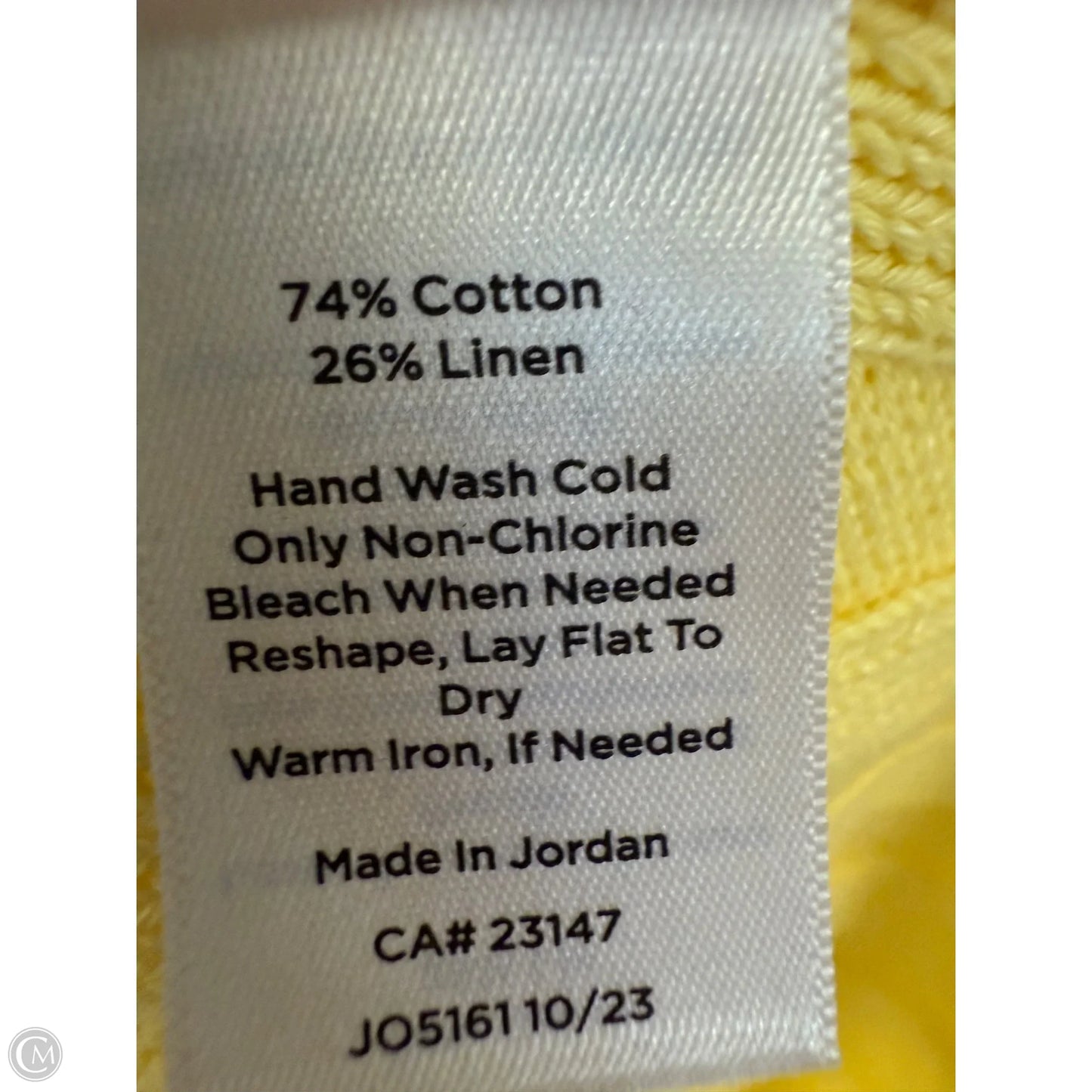 Sweater By Talbots In Yellow, Size: Sp