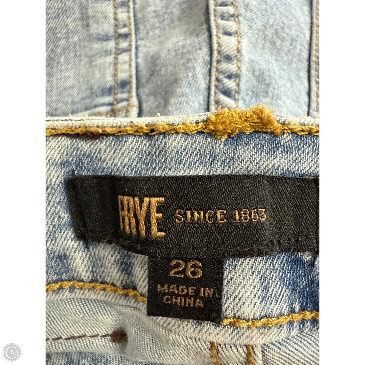 Jeans Designer By Frye In Blue Denim, Size: 2