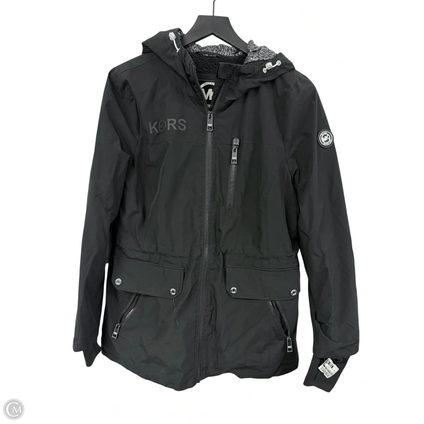 Jacket Puffer & Quilted By Michael By Michael Kors In Black, Size: M