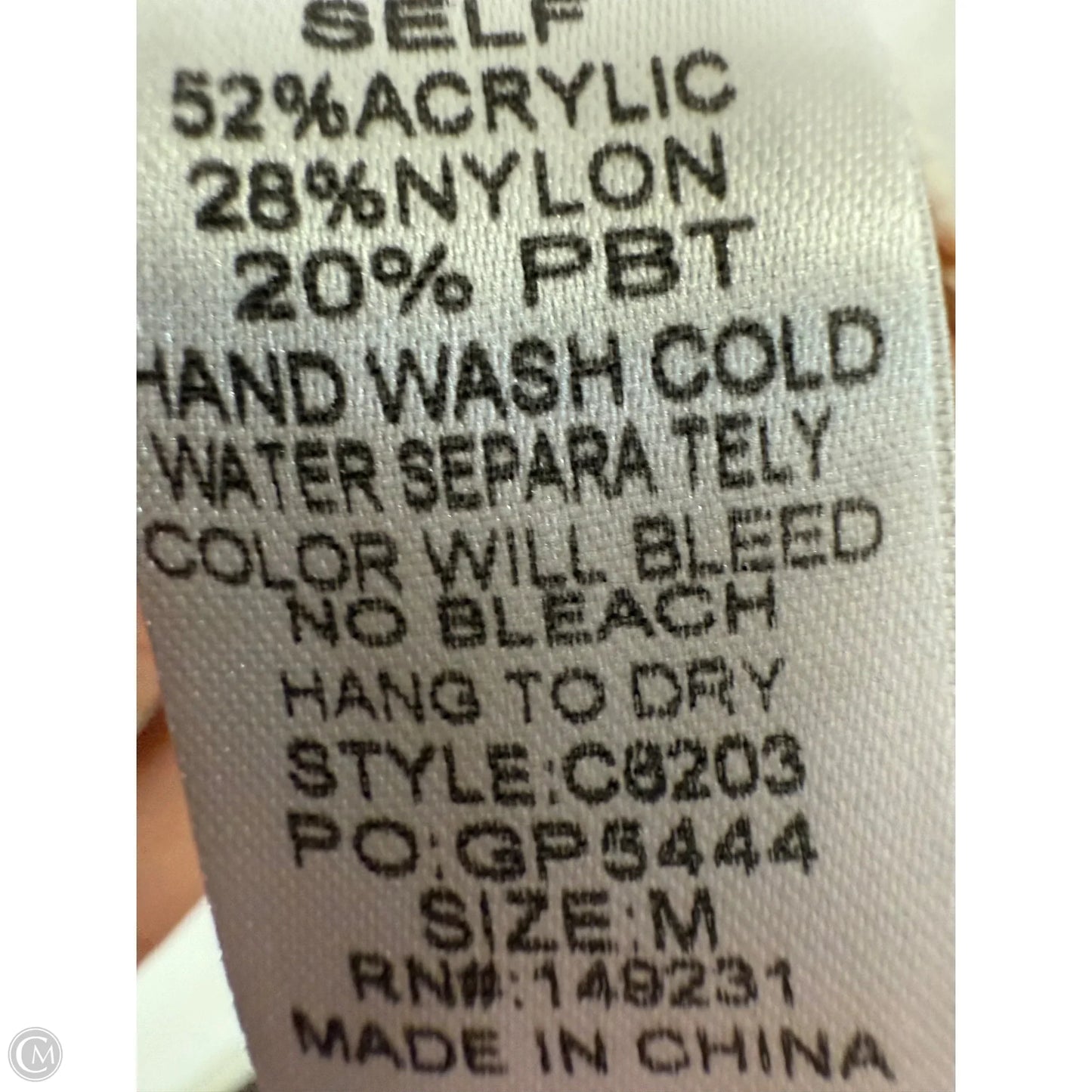 Sweater Cardigan By Kori America In Brown & Cream, Size: M