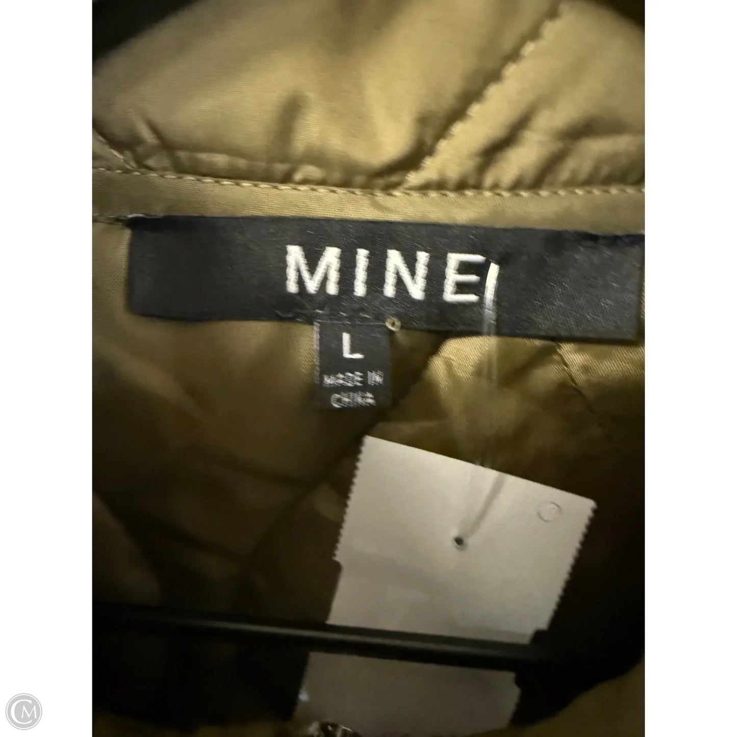 Jacket Puffer & Quilted By Mine In Green, Size: L
