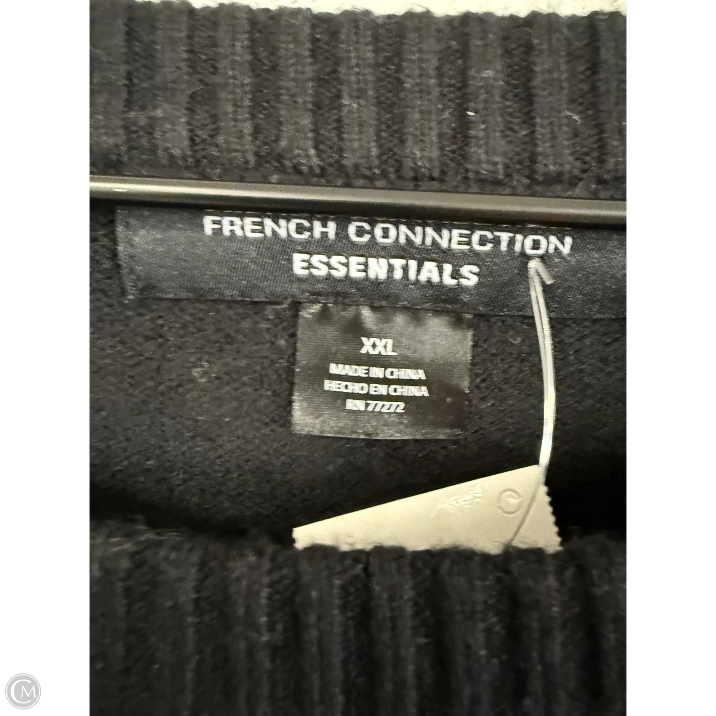 Sweater By French Connection In Black & White, Size: Xxl