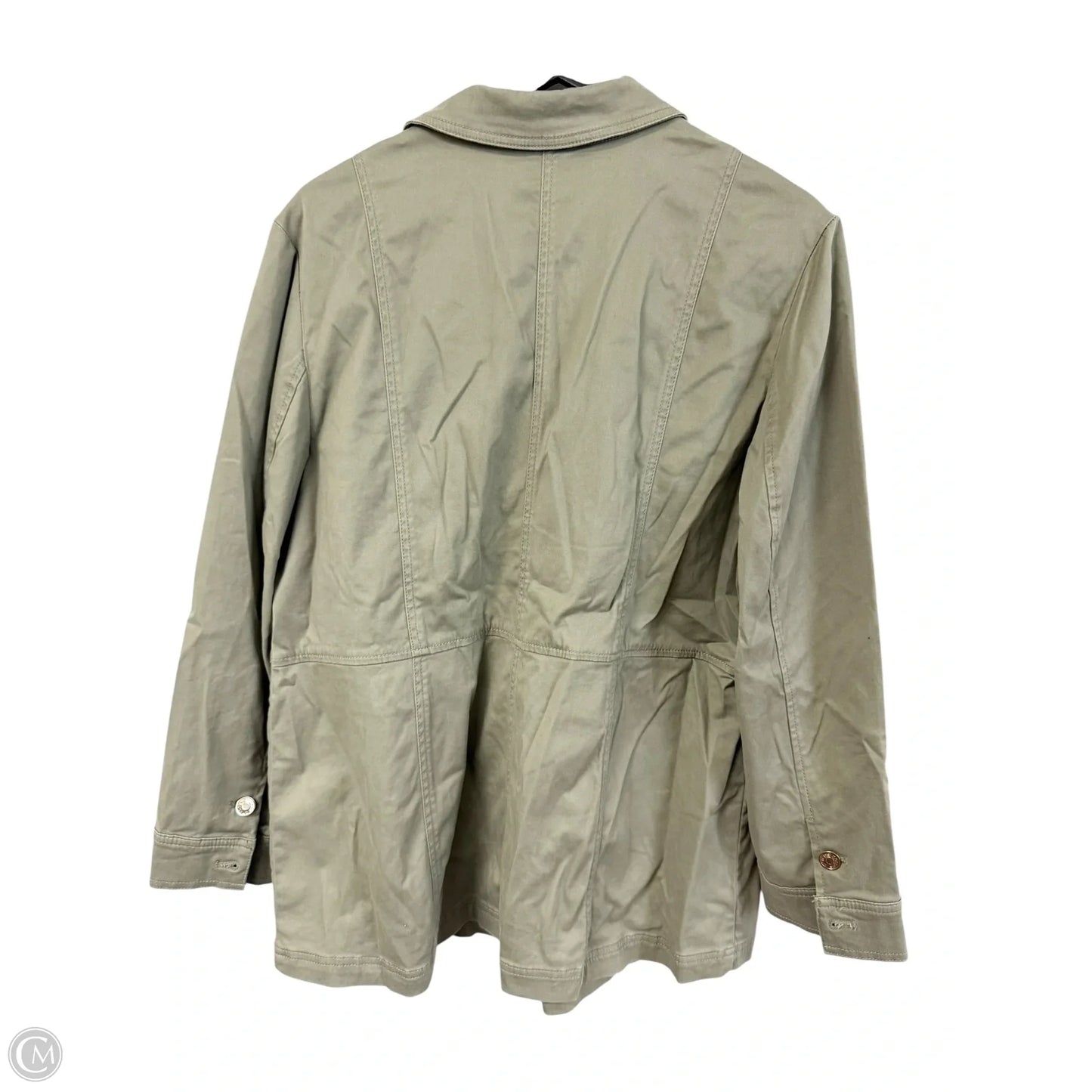 Jacket Utility By Chicos In Green, Size: Xl