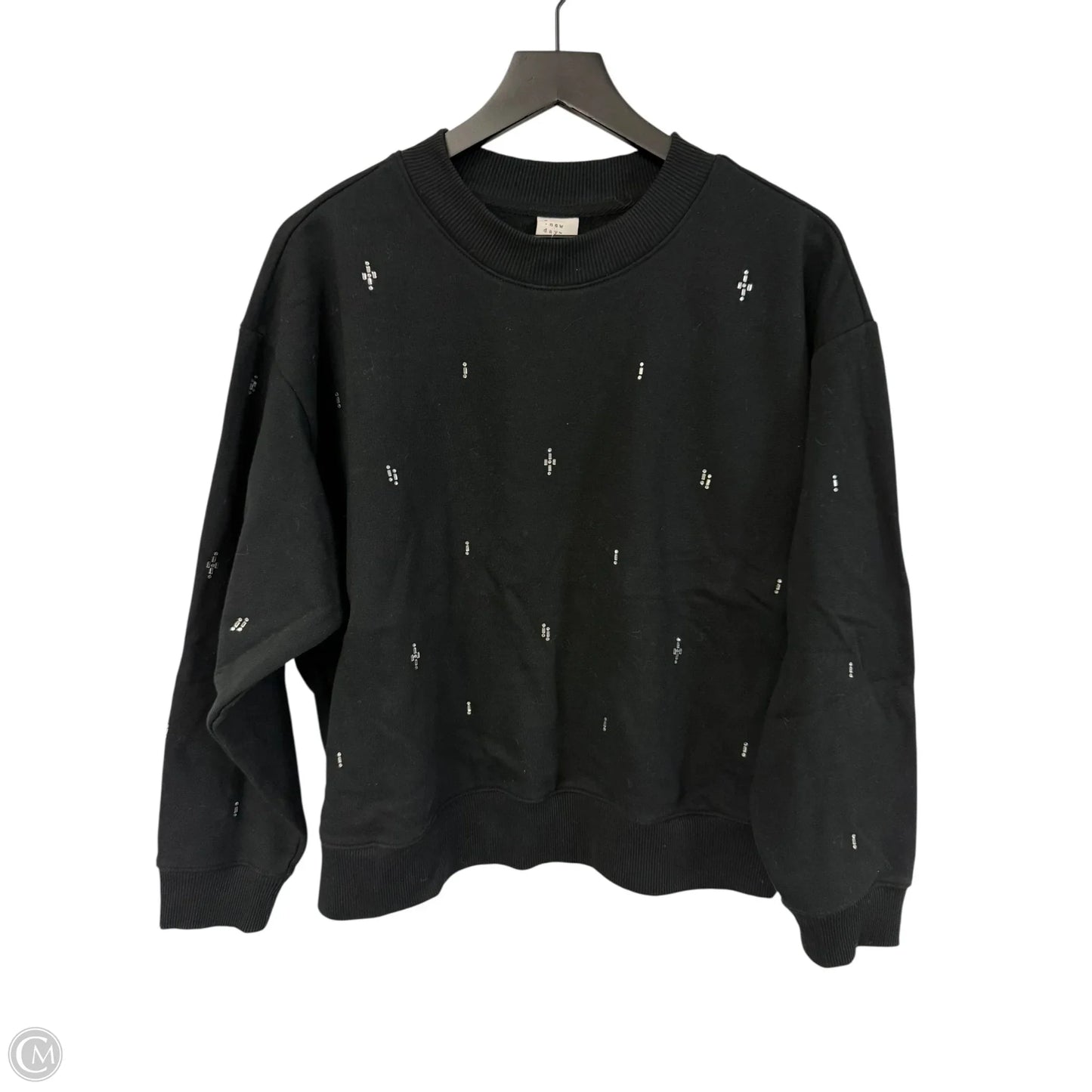 Sweatshirt Crewneck By A New Day In Black, Size: Xl