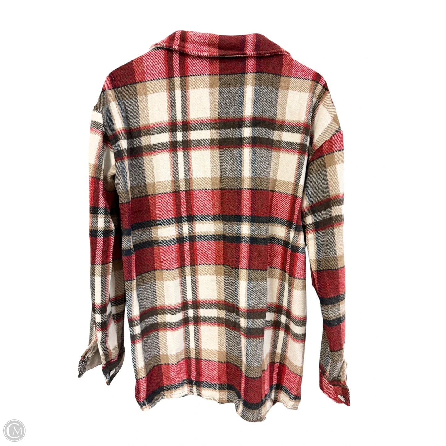 Jacket Shirt By Cme In Plaid Pattern, Size: S