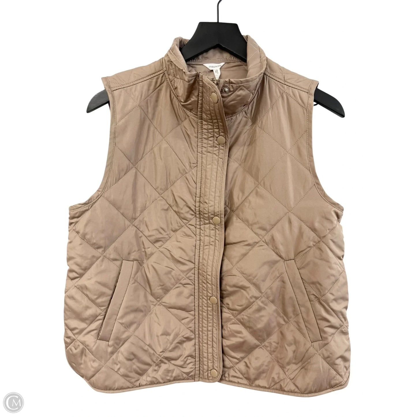Vest Puffer & Quilted By Maurices In Beige, Size: S