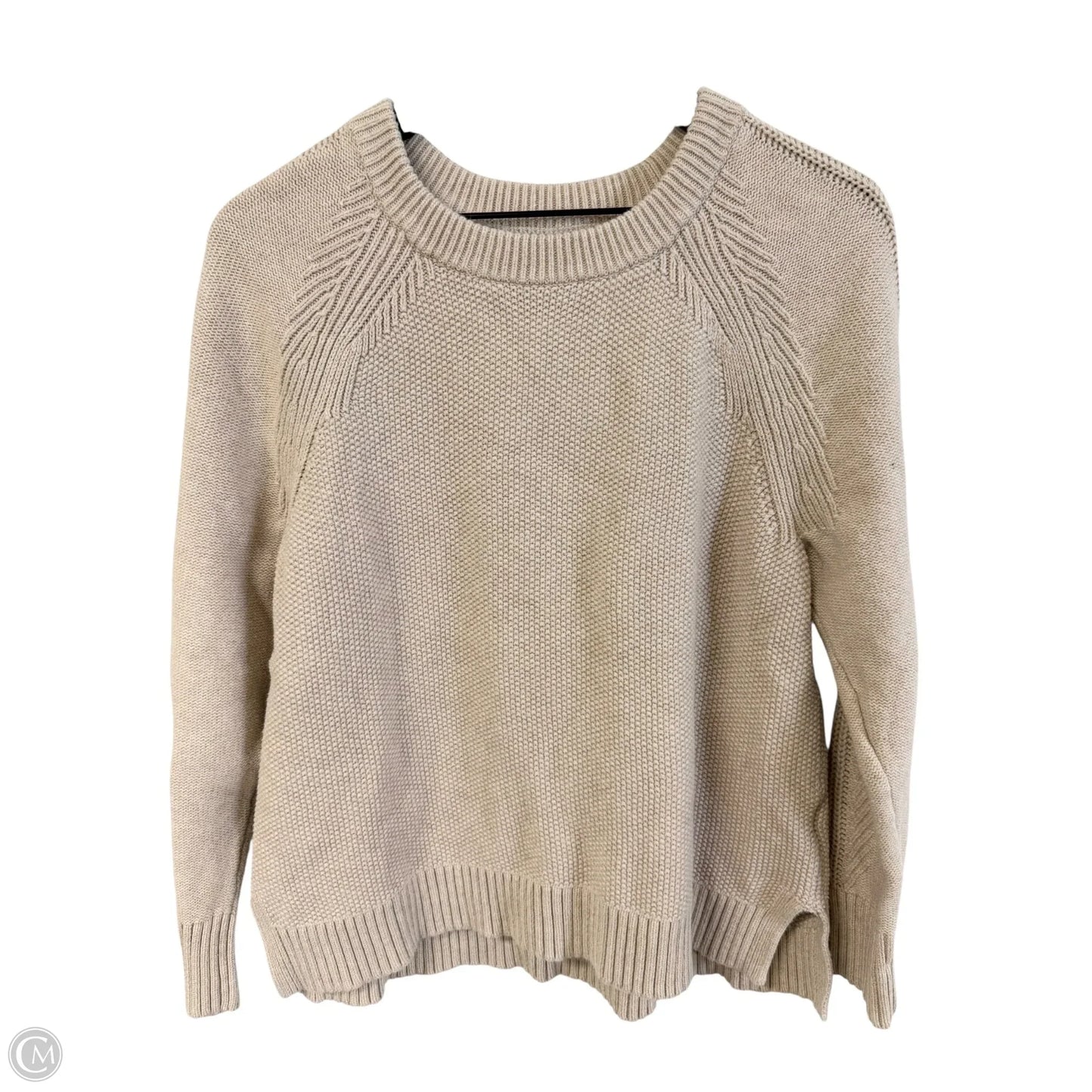 Sweater By Gap In Cream, Size: L