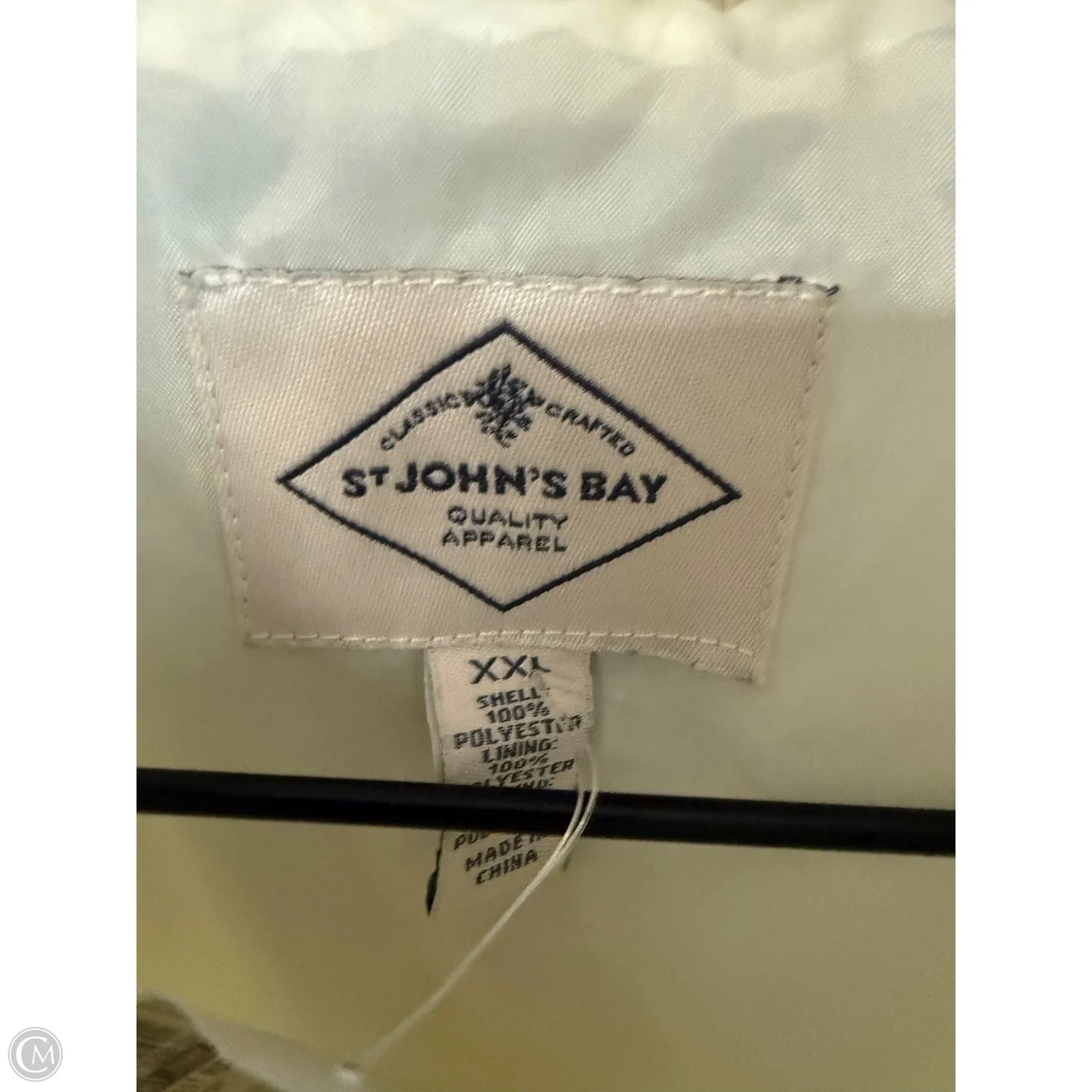 Vest Puffer & Quilted By St Johns Bay In Ivory, Size: Xxl