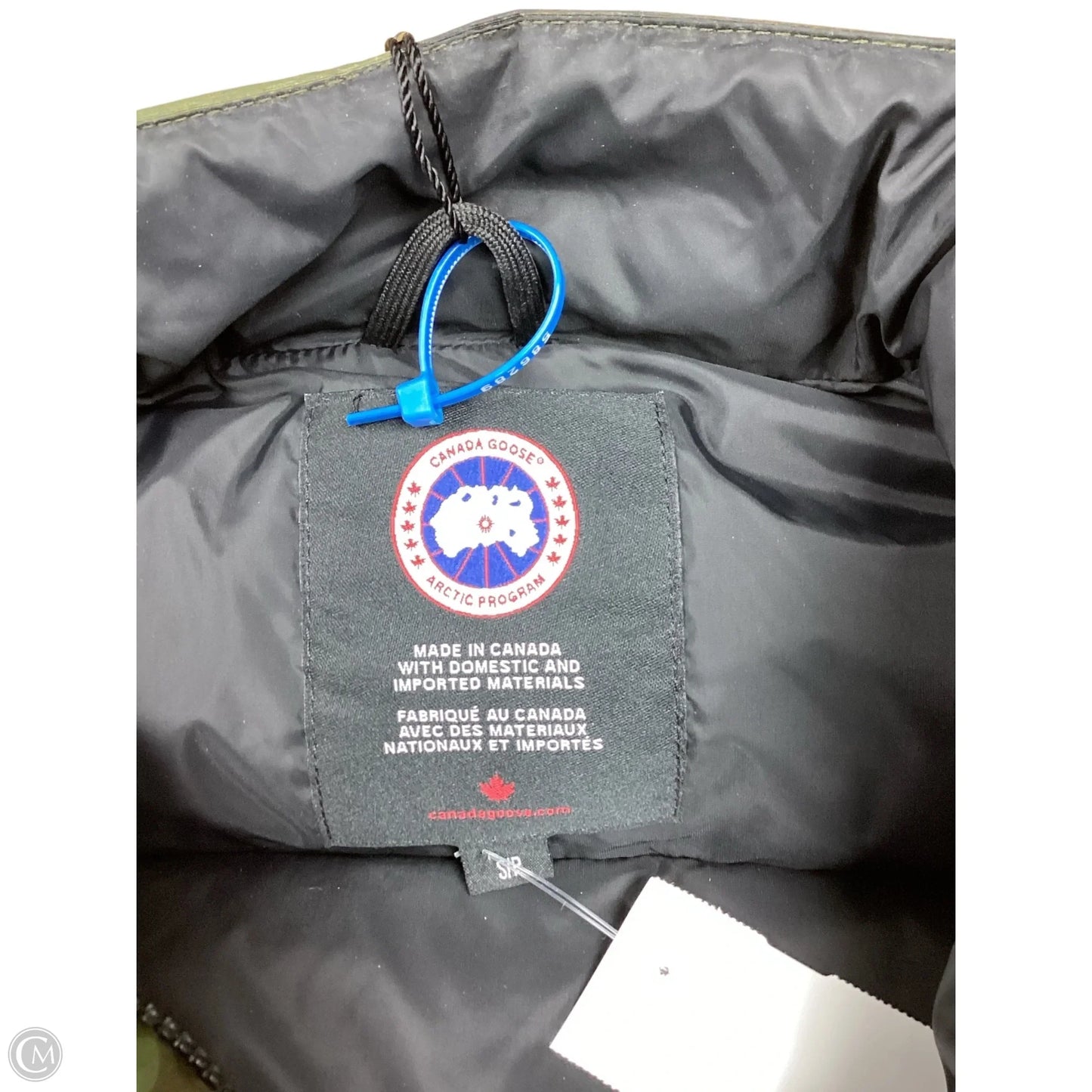 Vest Luxury Designer By Canada Goose In Camouflage Print, Size: S