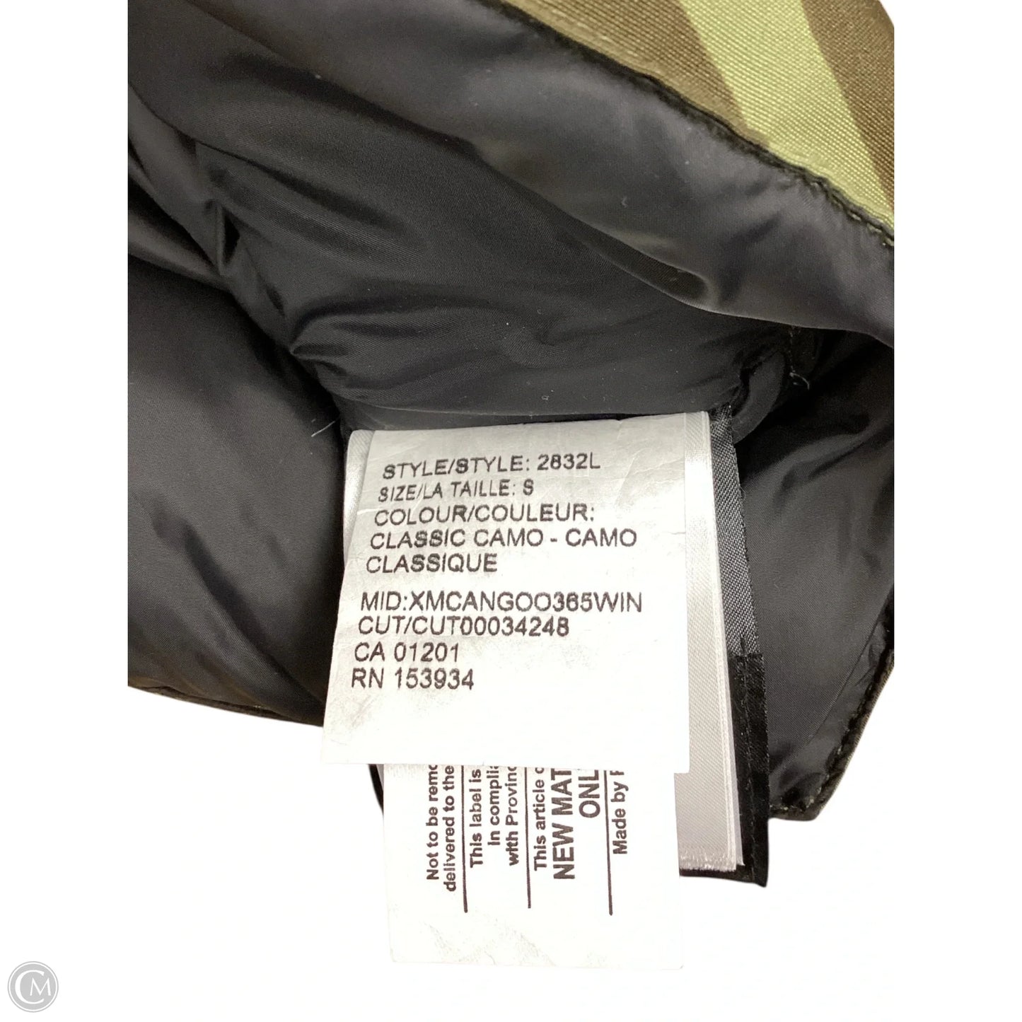 Vest Luxury Designer By Canada Goose In Camouflage Print, Size: S