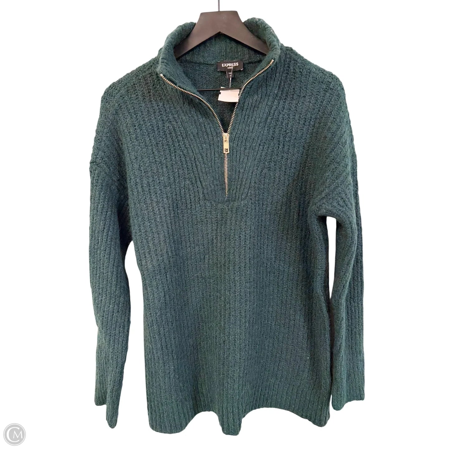 Sweater By Express In Green, Size: M