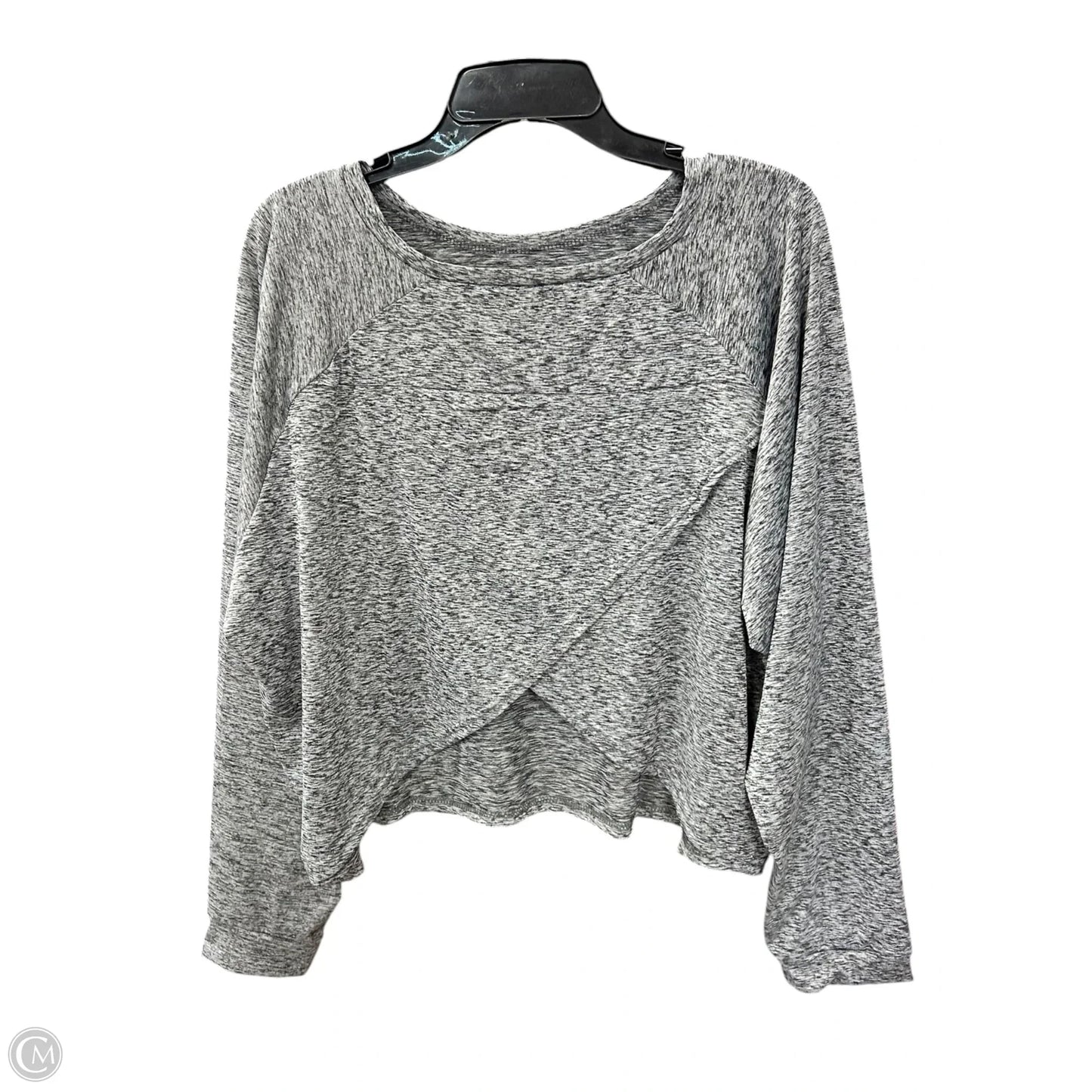 Athletic Top Long Sleeve Crewneck By Clothes Mentor In Grey, Size: 3x